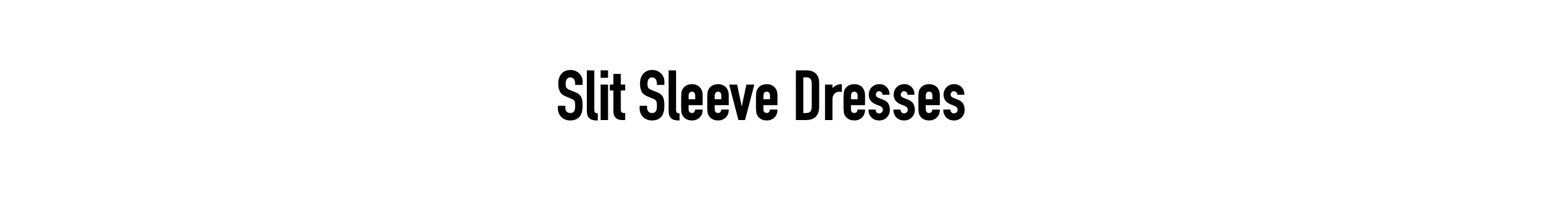 slit sleeve dress