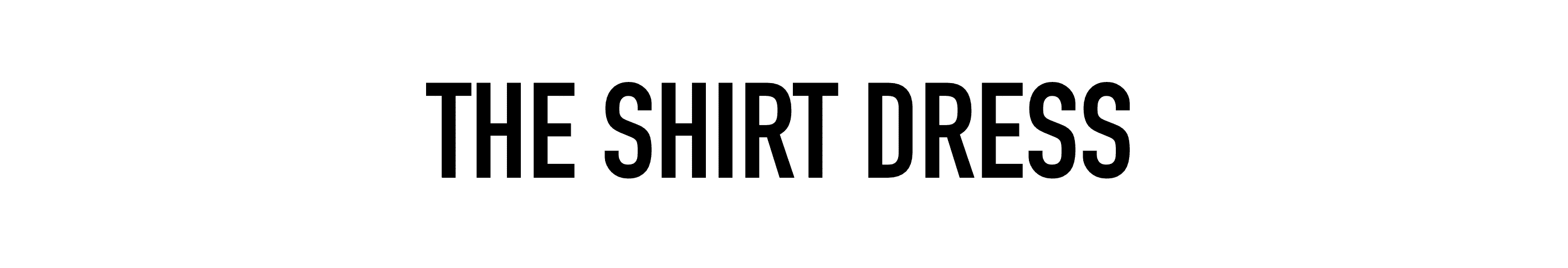 SHIRT DRESS