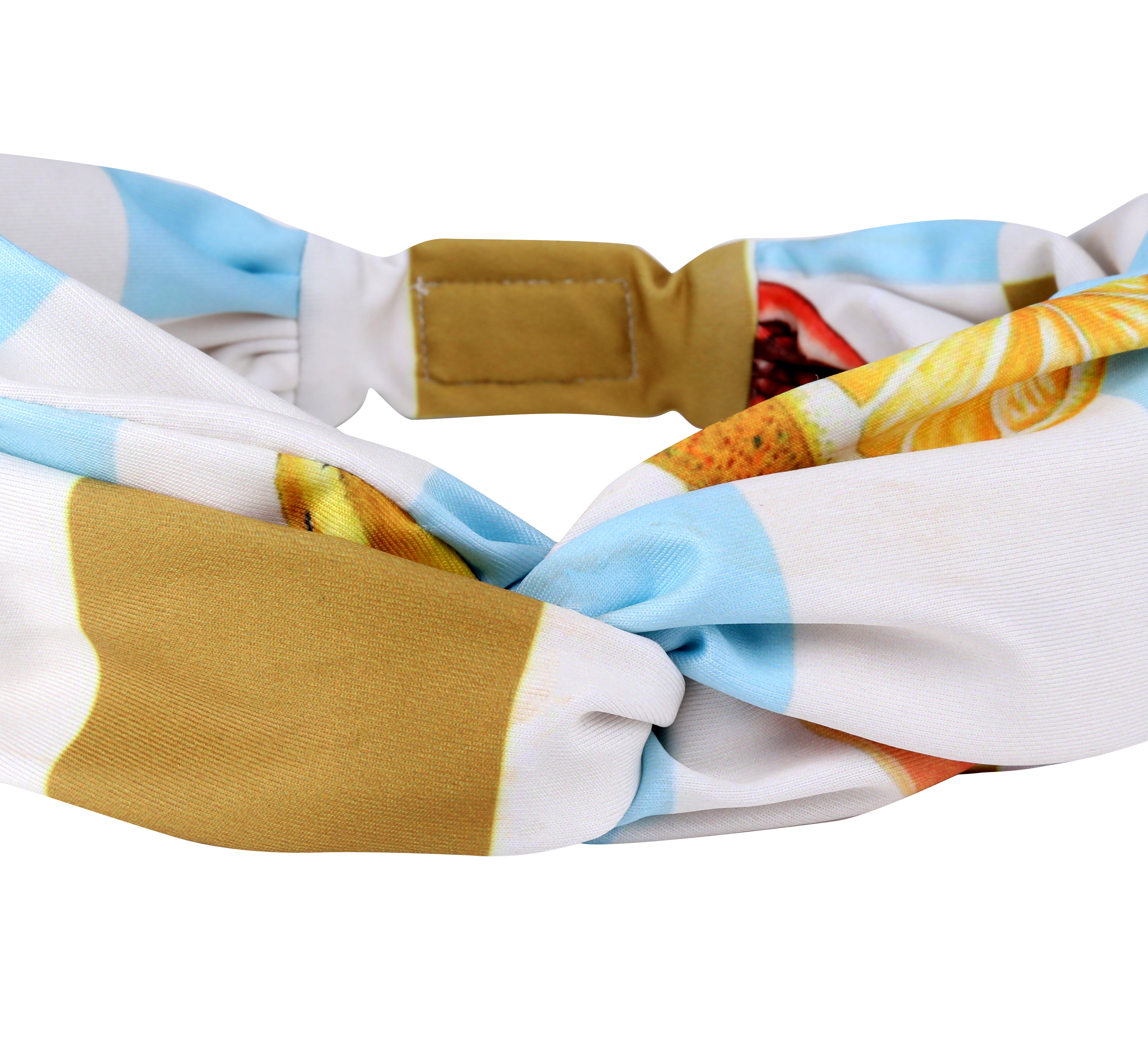Green, Yellow and Orange Lucciano Headband (TheSwankStore) Soft Viscose fabric
