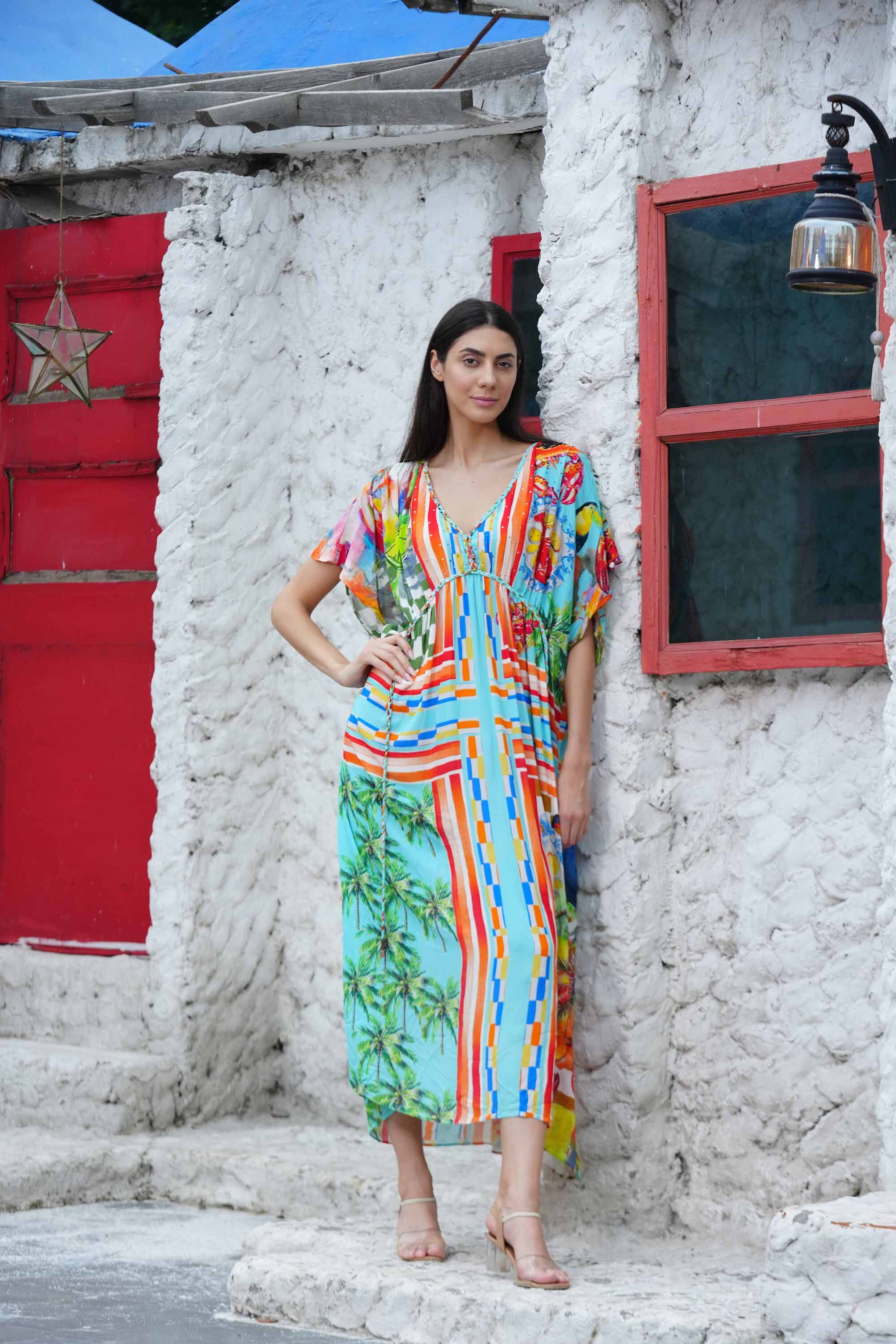LUCCIANO - LONG KAFTAN KAFTAN TheSwankStore 