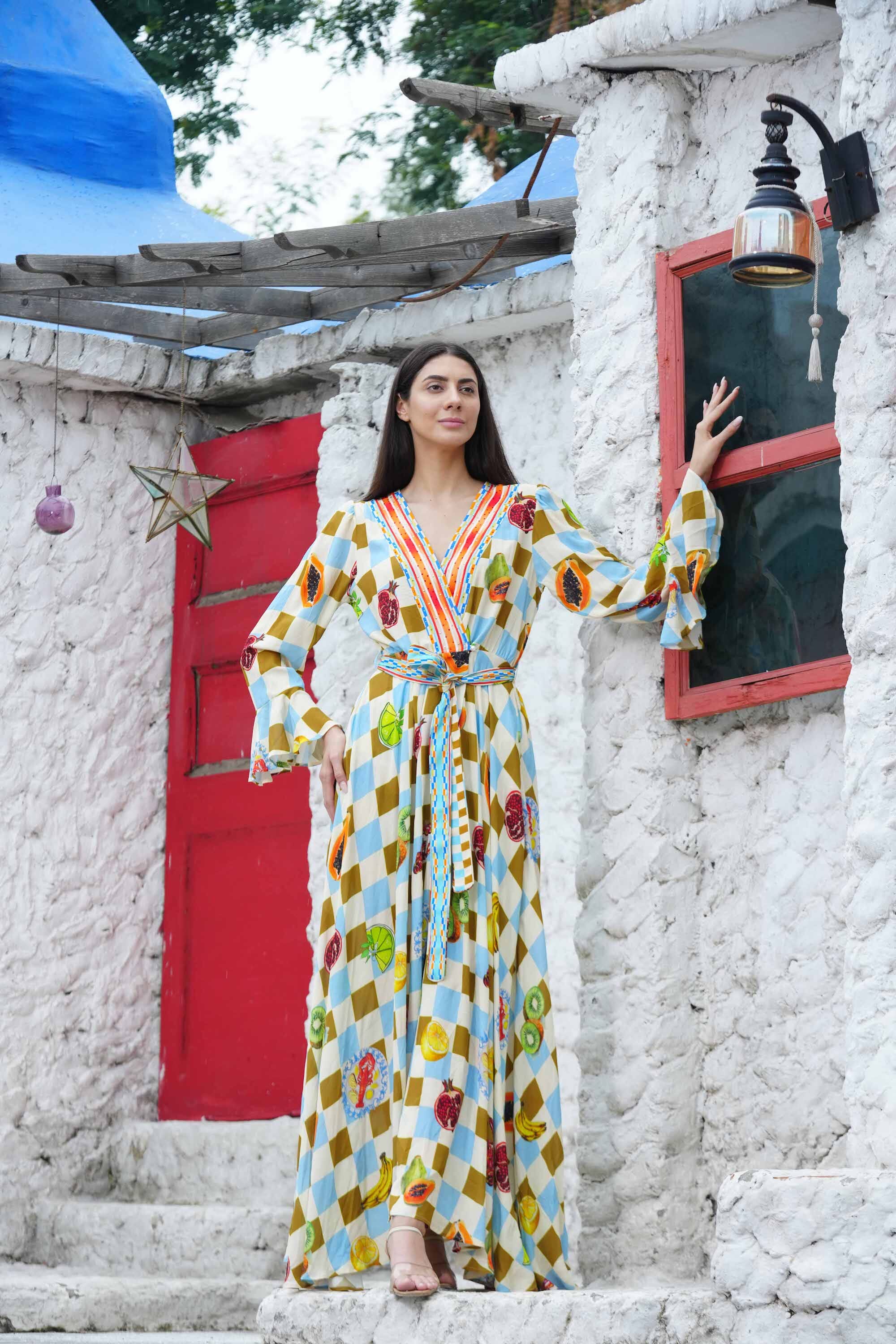 LUCCIANO - LUXE ROBE GOWN SHRUG TheSwankStore 