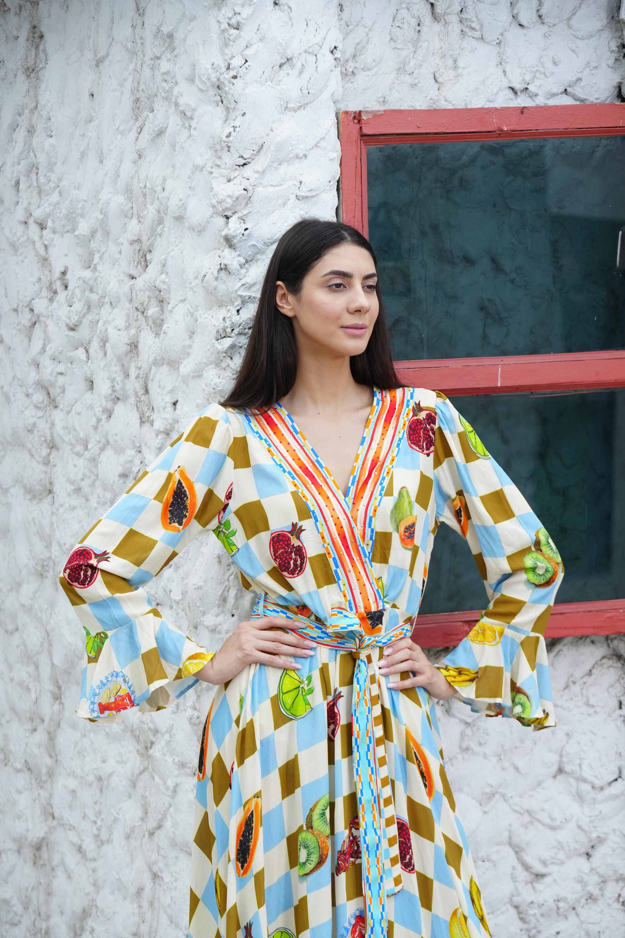 LUCCIANO - LUXE ROBE GOWN SHRUG TheSwankStore 