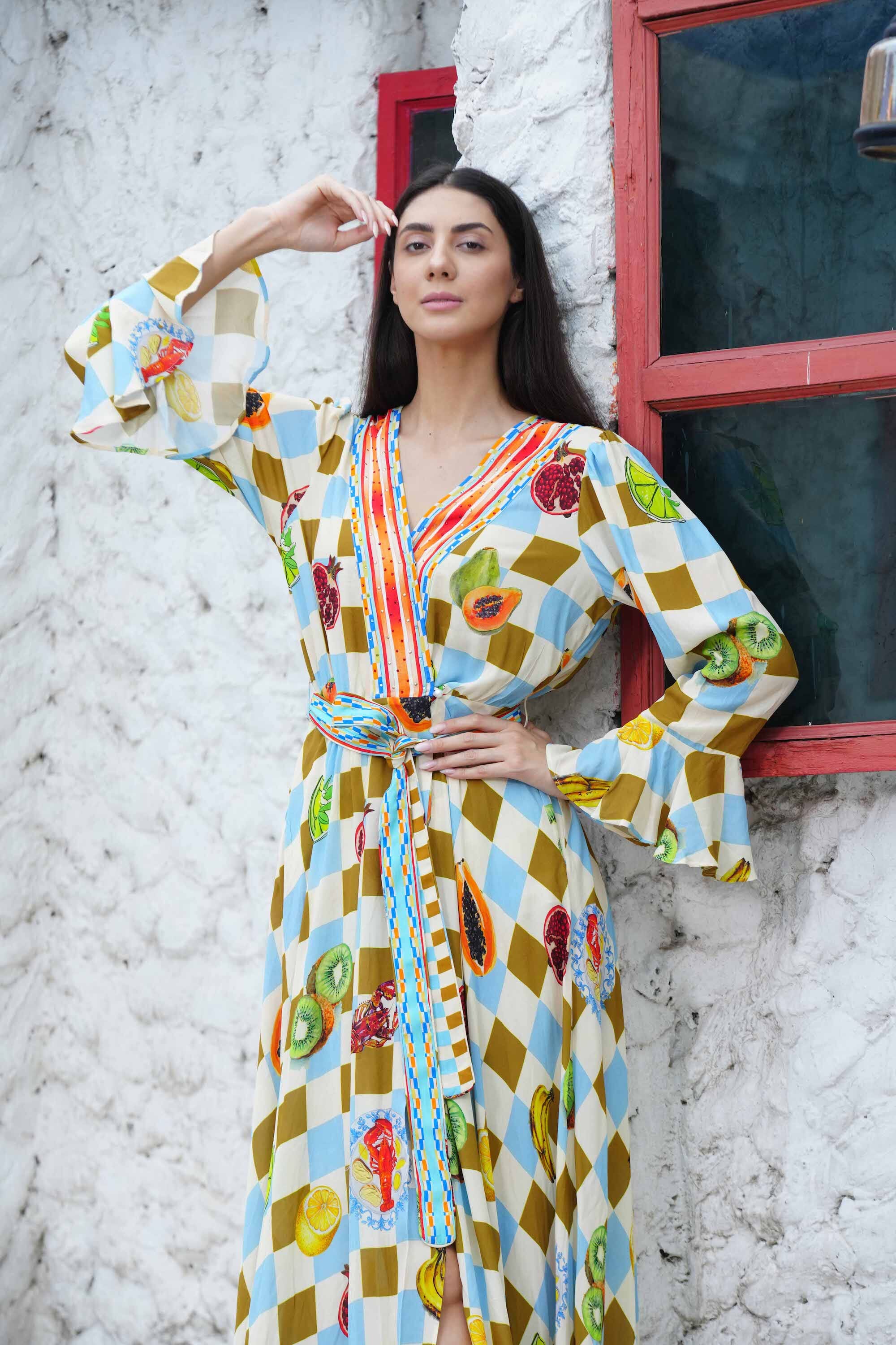 LUCCIANO - LUXE ROBE GOWN SHRUG TheSwankStore 