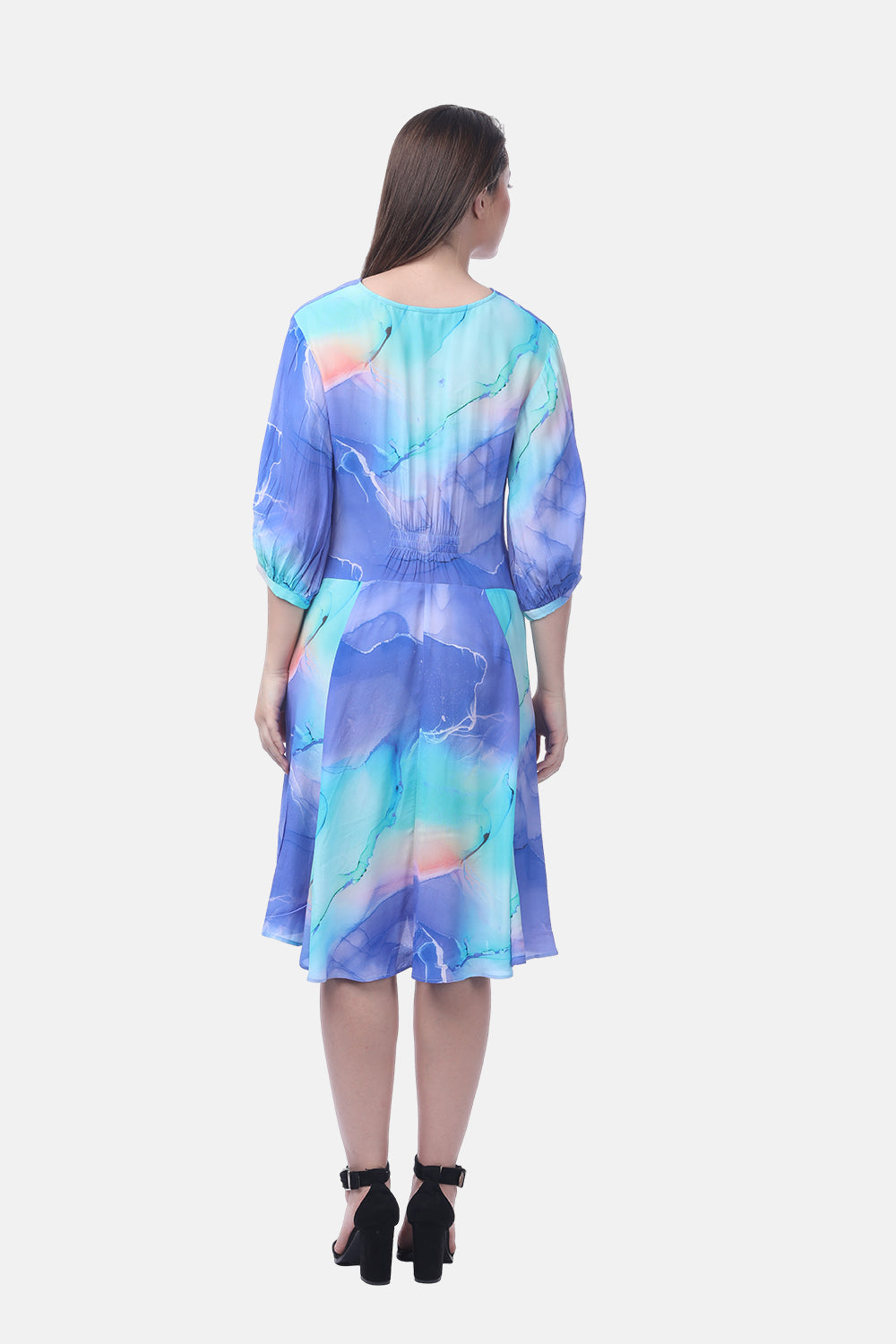 TEMPER BLUE - ANASTASIA DRESS