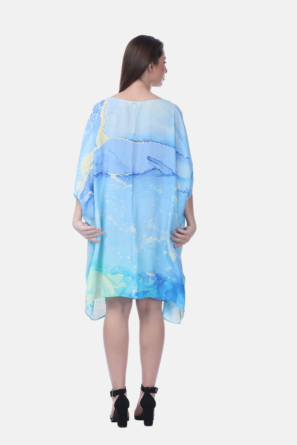 TEMPER BLUE - SHORT BOX KAFTAN