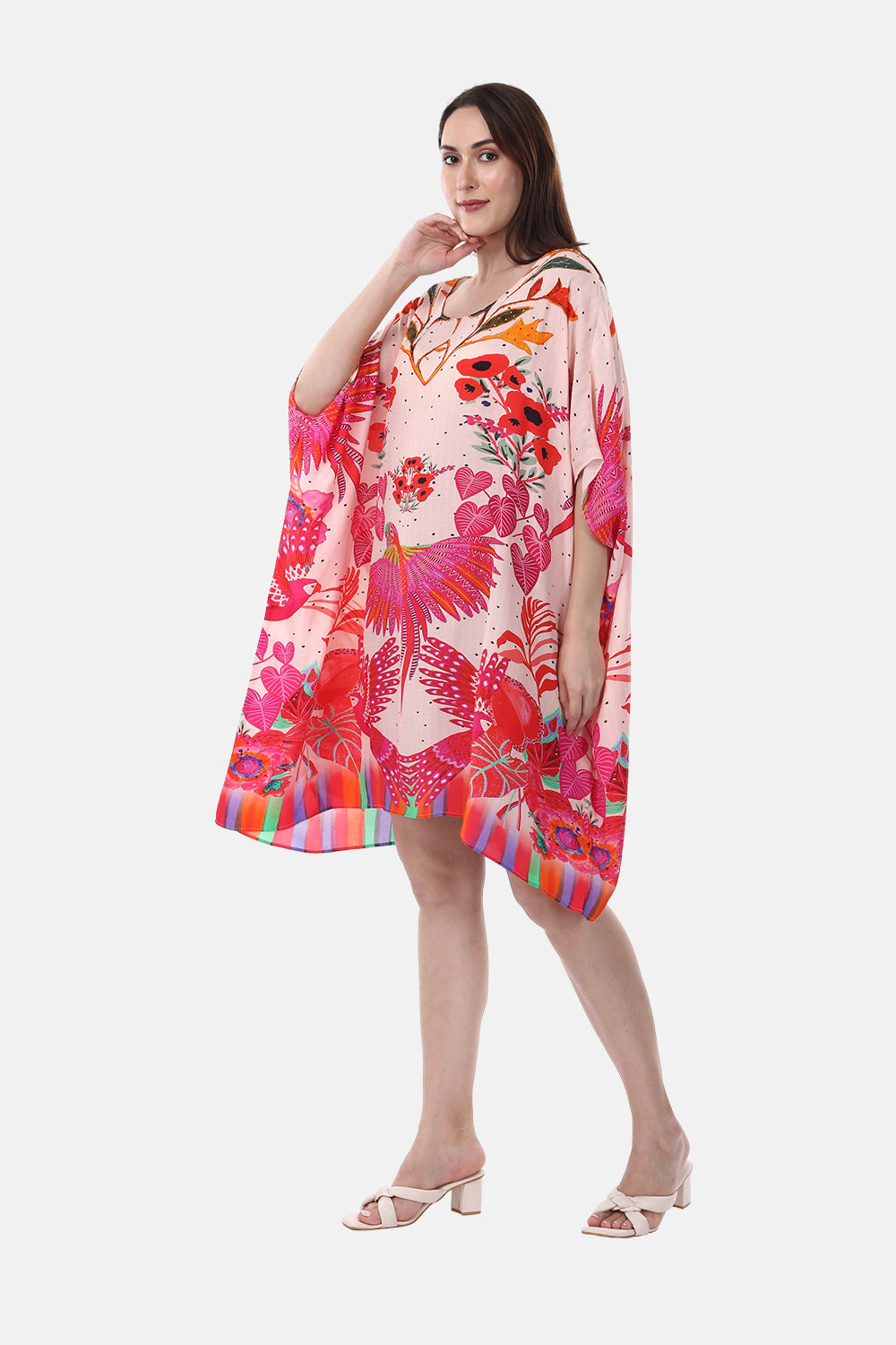 BIRDS OF PARADISE - SHORT BOX KAFTAN