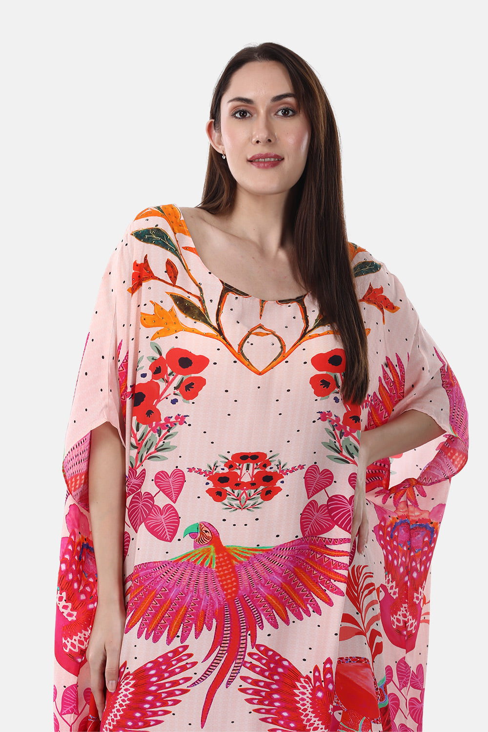 BIRDS OF PARADISE - SHORT BOX KAFTAN