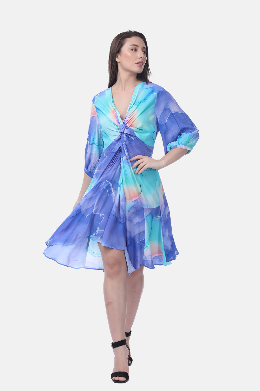 TEMPER BLUE - ANASTASIA DRESS