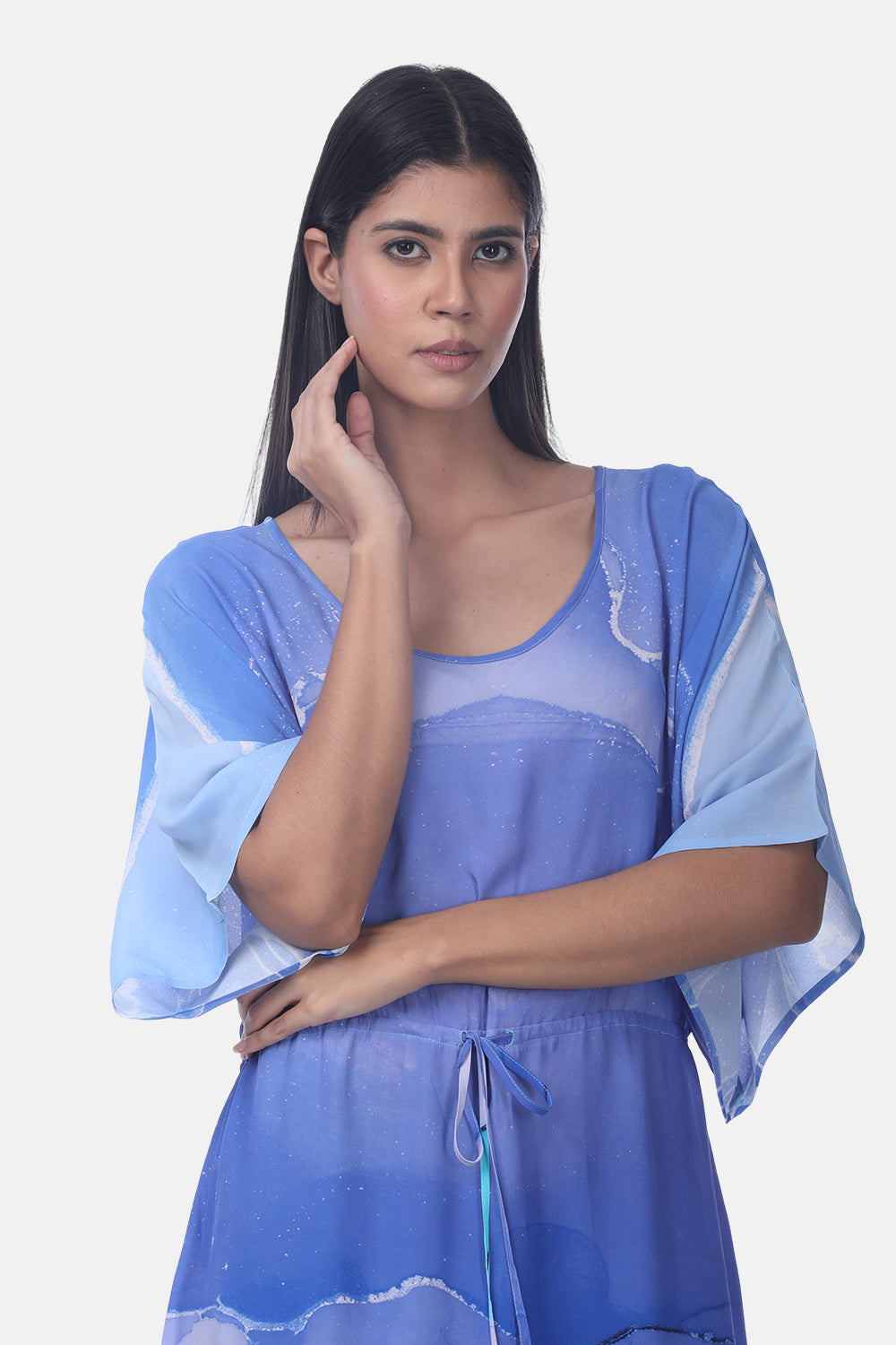 TEMPER BLUE - PEONY DRESS