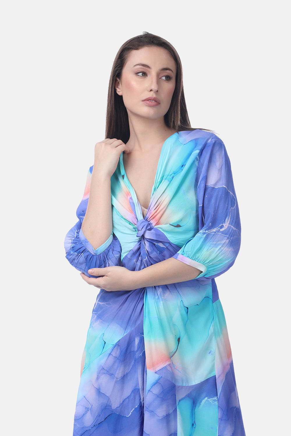 TEMPER BLUE - ANASTASIA DRESS