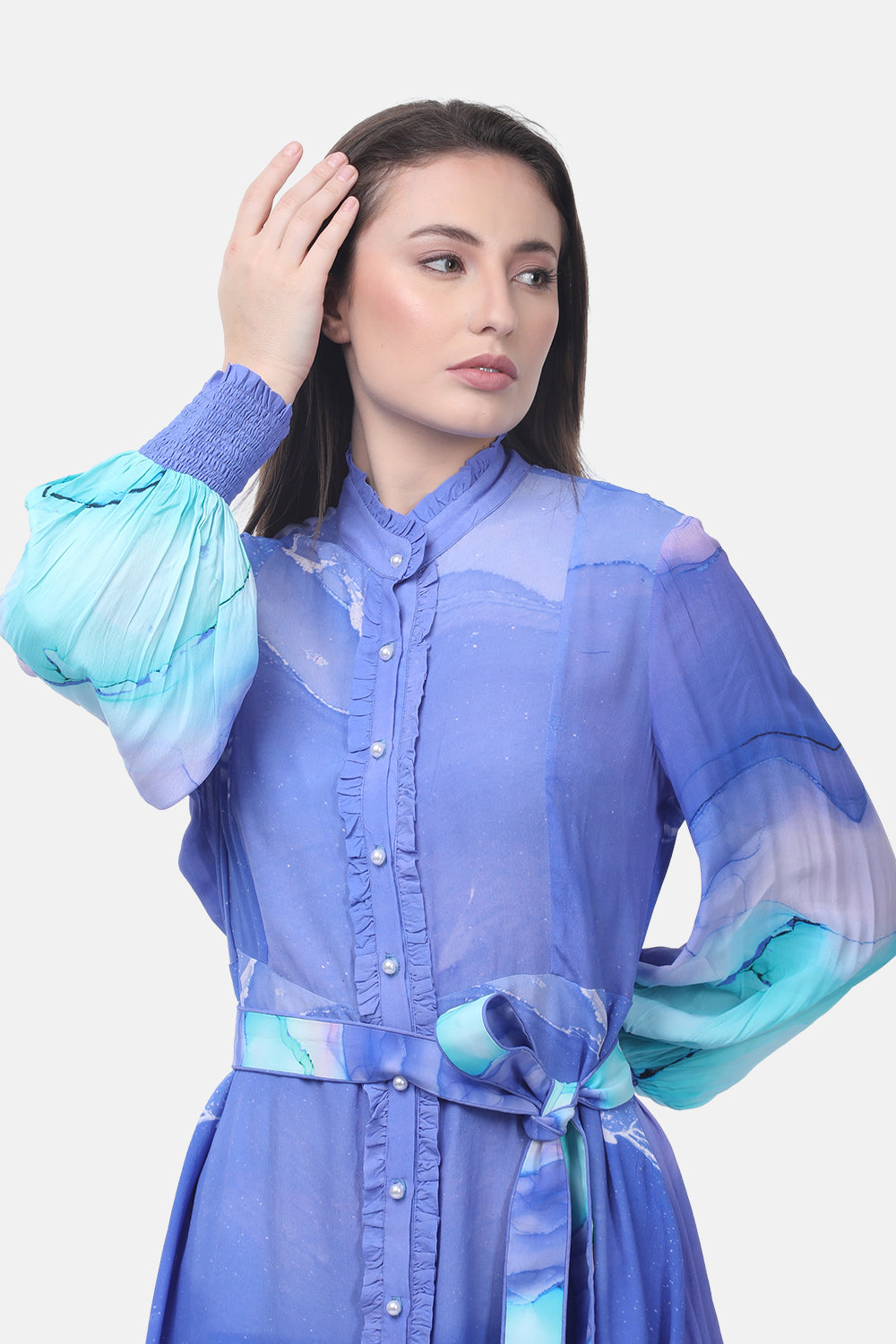 TEMPER BLUE - FREYA DRESS