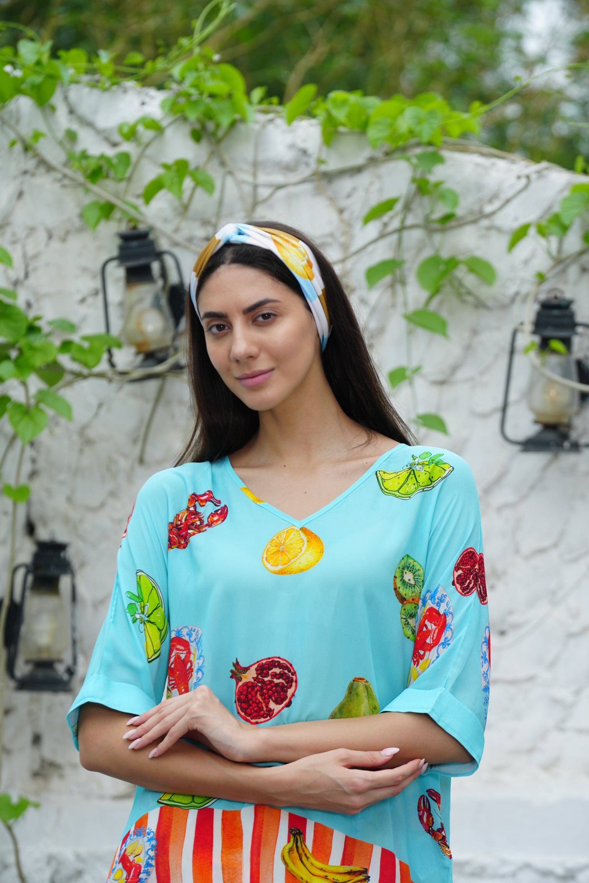 LUCCIANO - KAFTAN TOP (Shorter Style) TOP TheSwankStore 