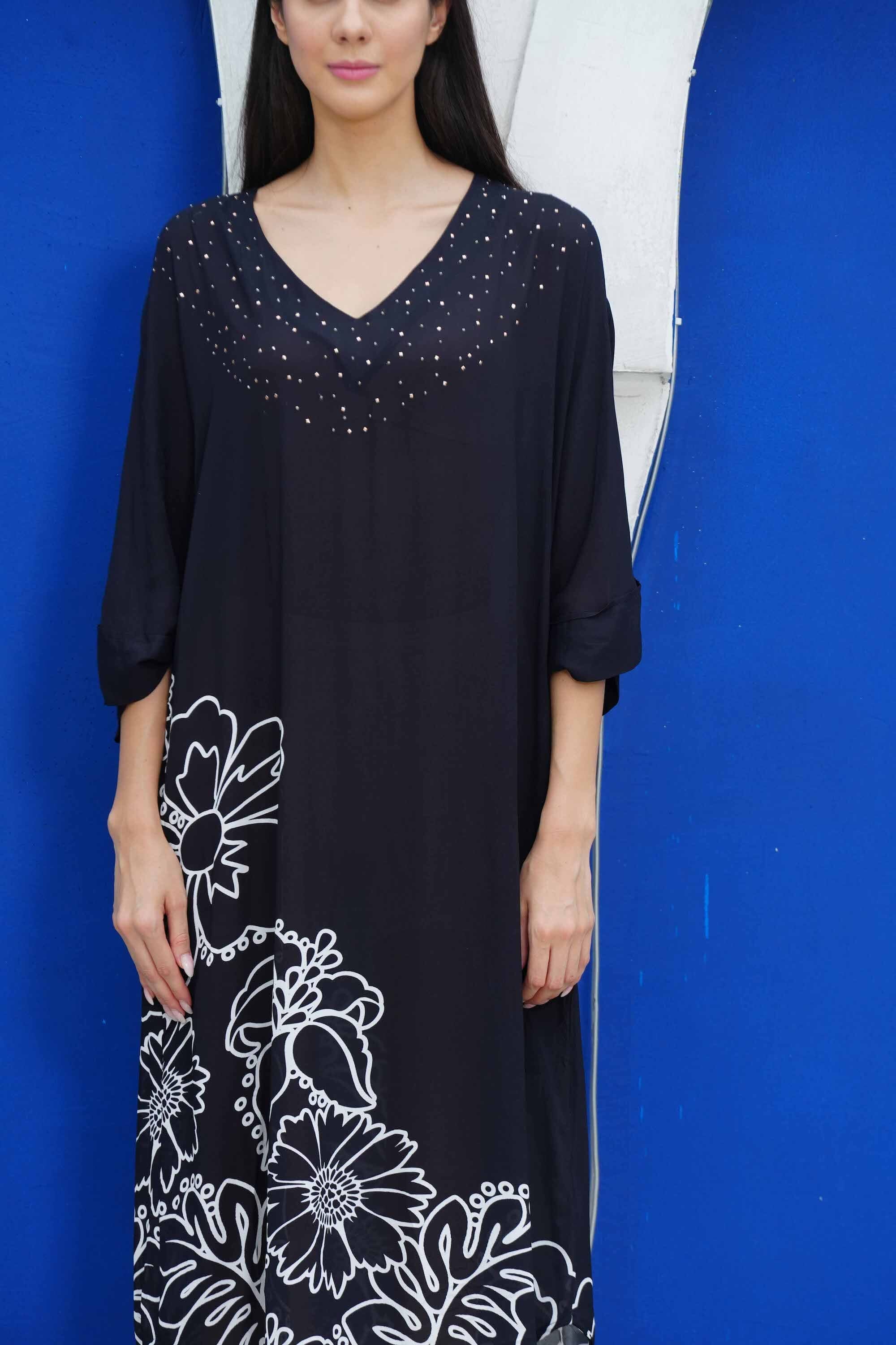 AVANTI - MIDI DRESS WITH SHORT SLEEVE MIDI DRESS TheSwankStore 