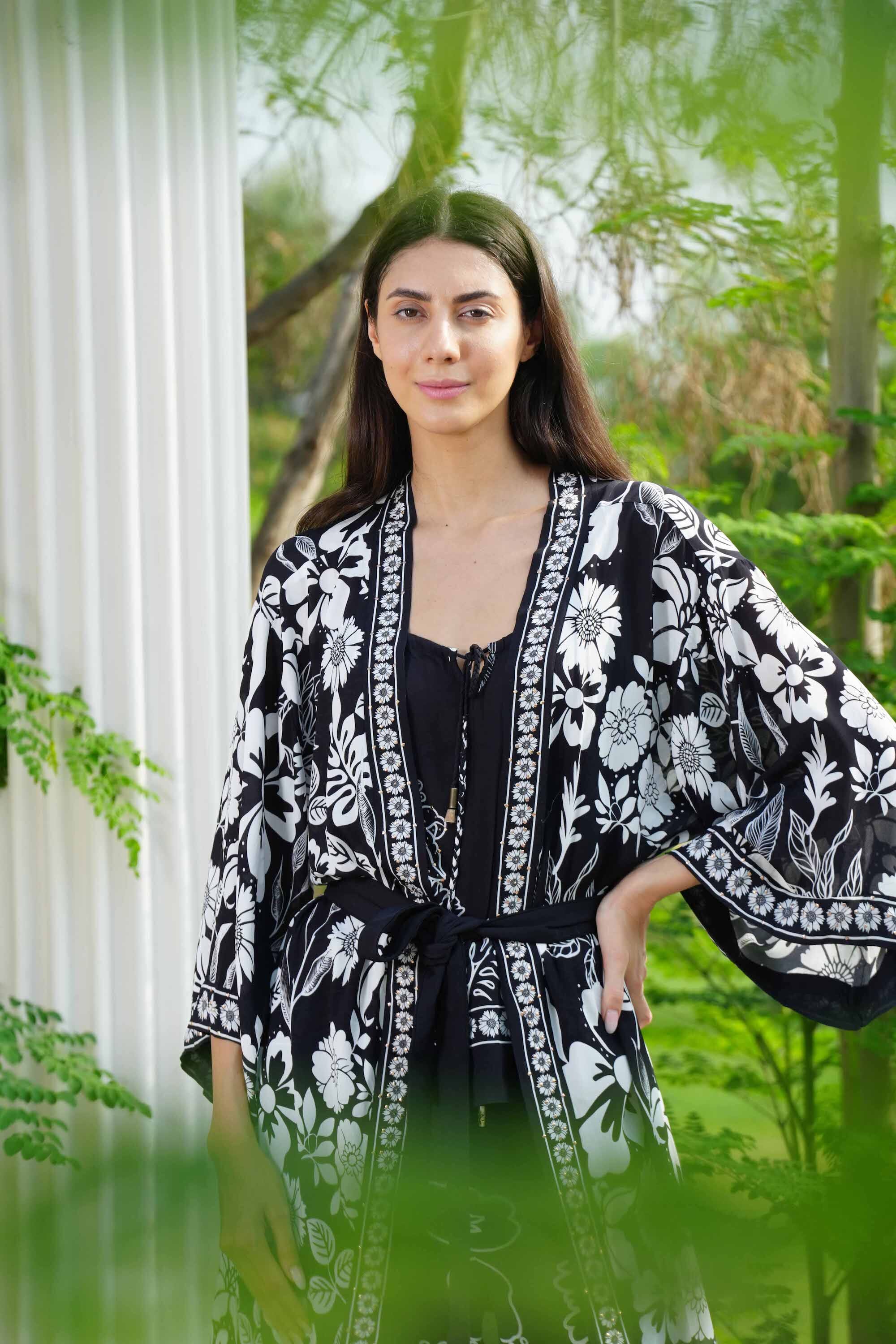 AVANTI - KIMONO SHRUG (LONG) SHRUG TheSwankStore 