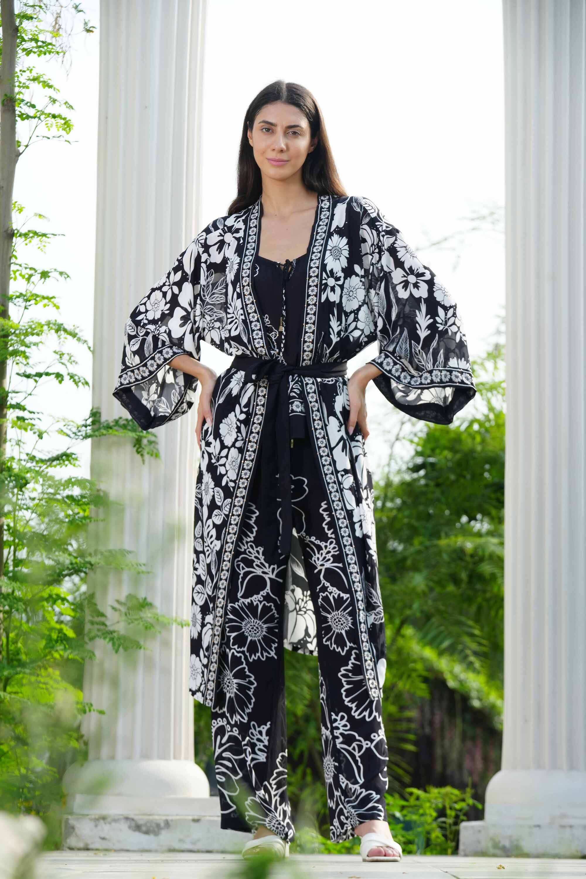 AVANTI - KIMONO SHRUG (LONG) SHRUG TheSwankStore 