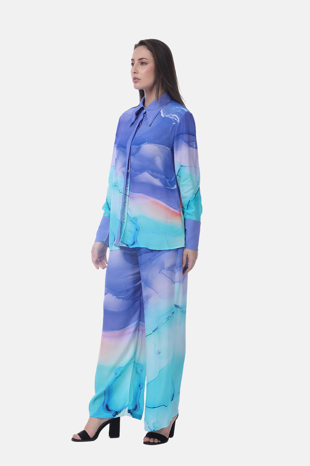 TEMPER BLUE - ANAYA COLLAR SHIRT