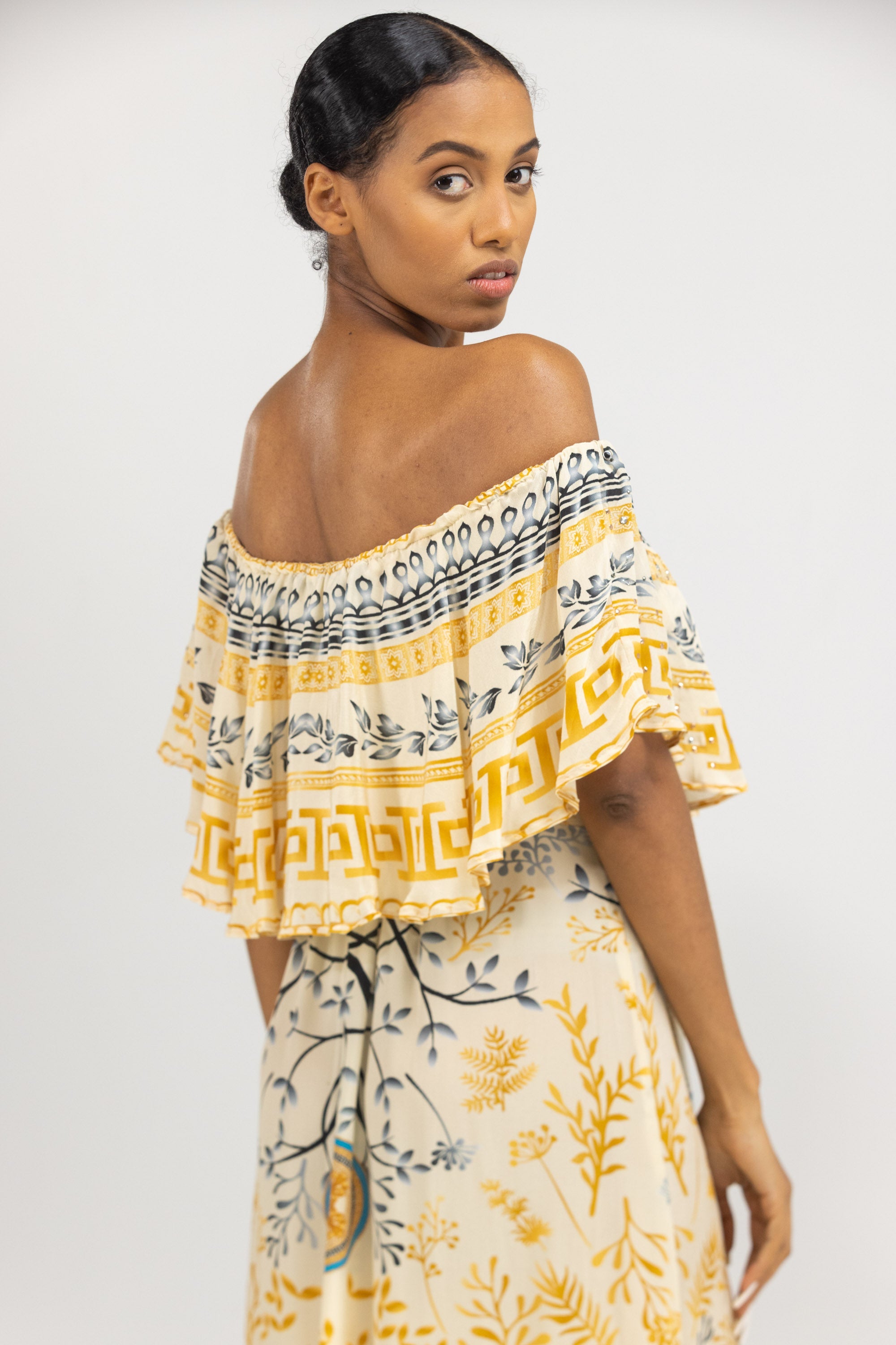 BRISBANE - FRILL NECK DRESS