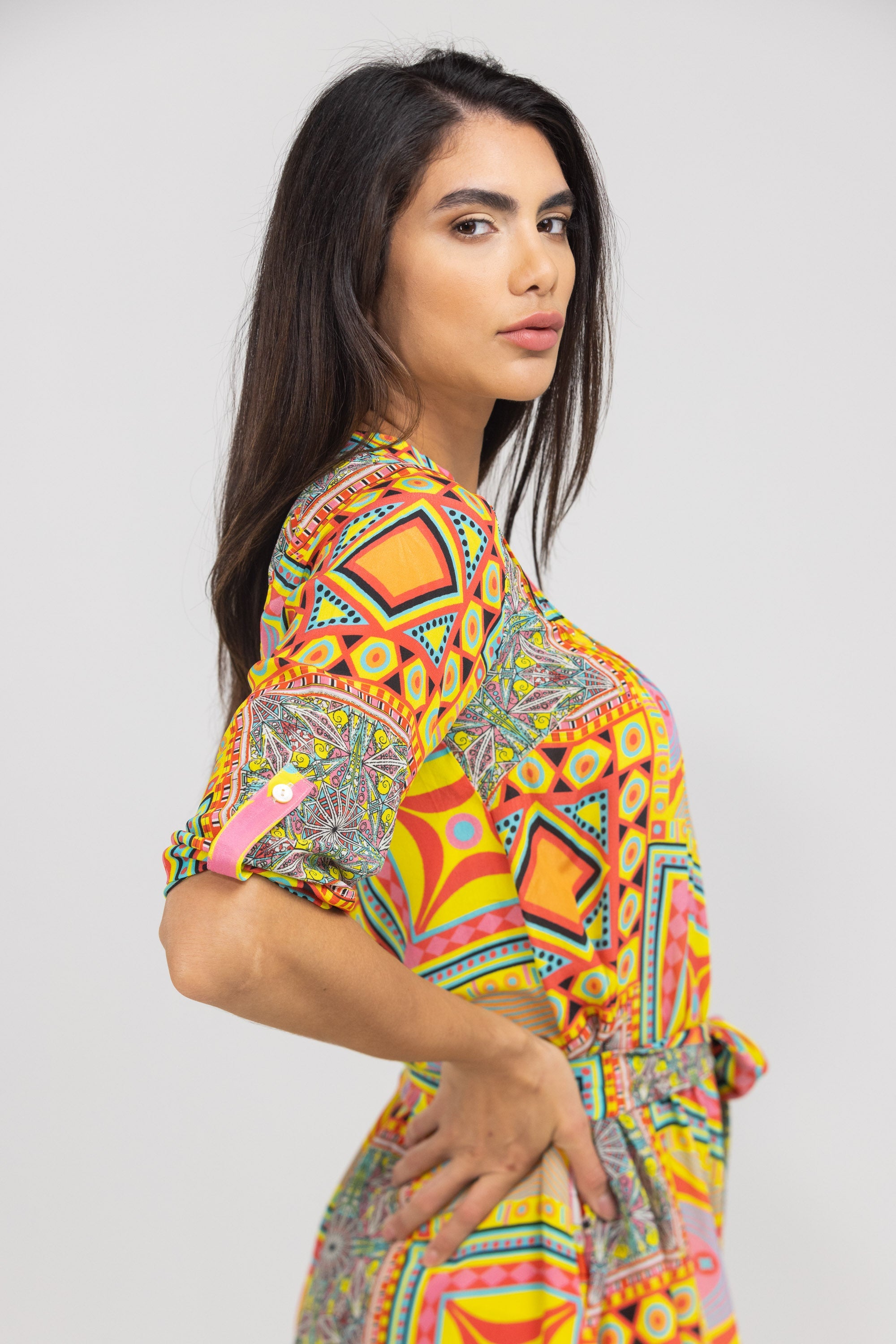 HOBART - PINTUCKS DRESS