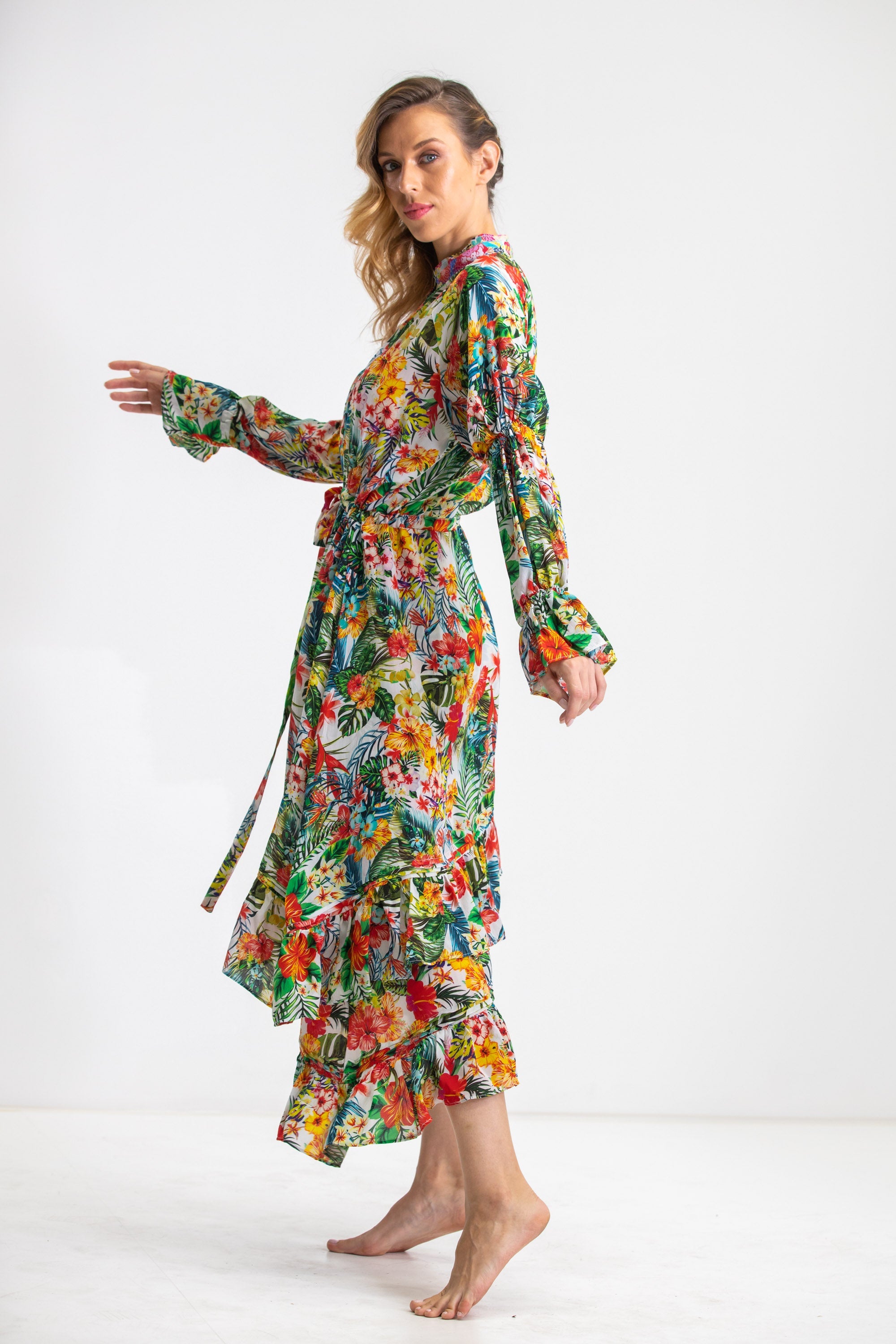 FLORIADE - UNEVEN HEM DRESS