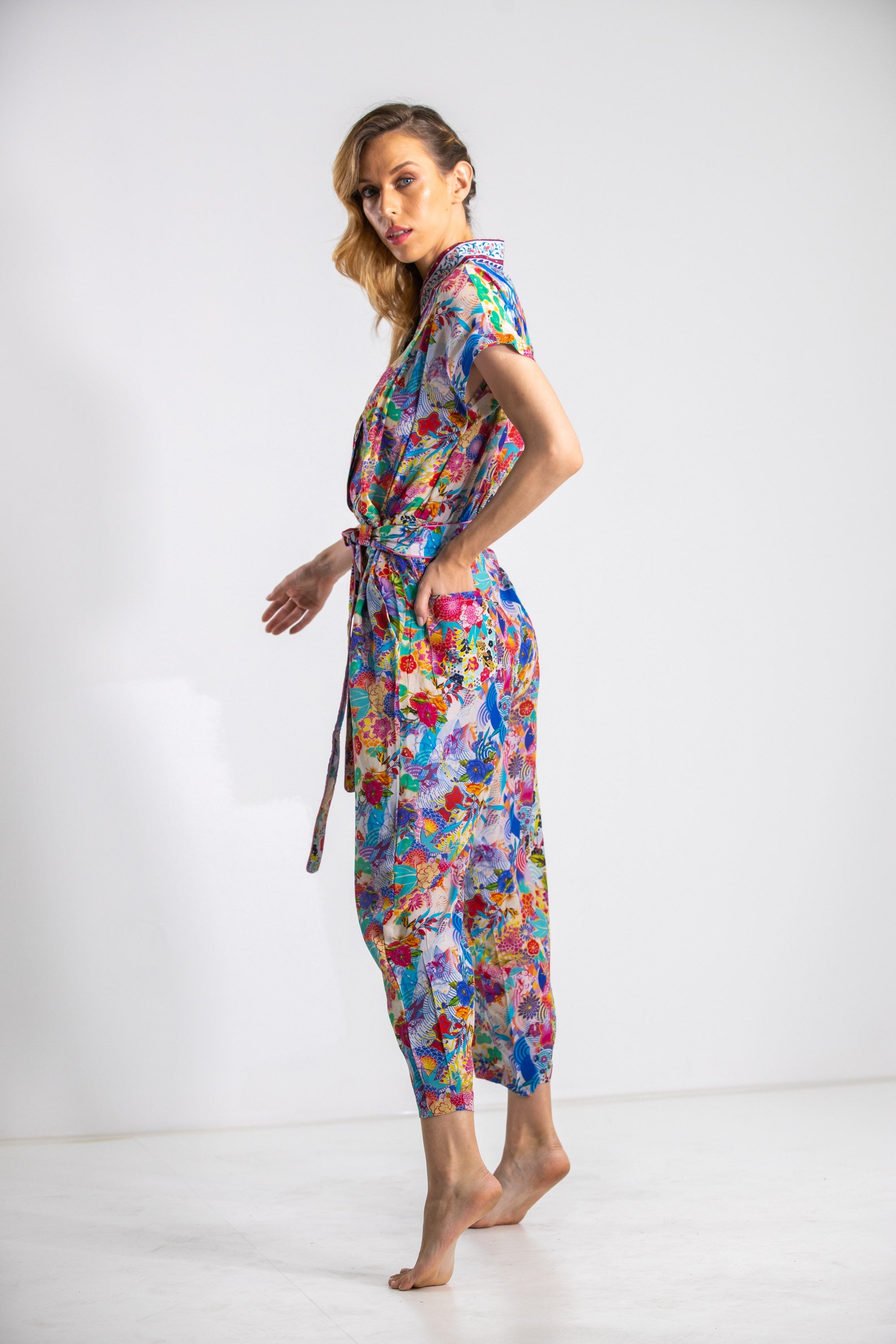 BOBOLI GARDENIA - CAP SLEEVE JUMPSUIT