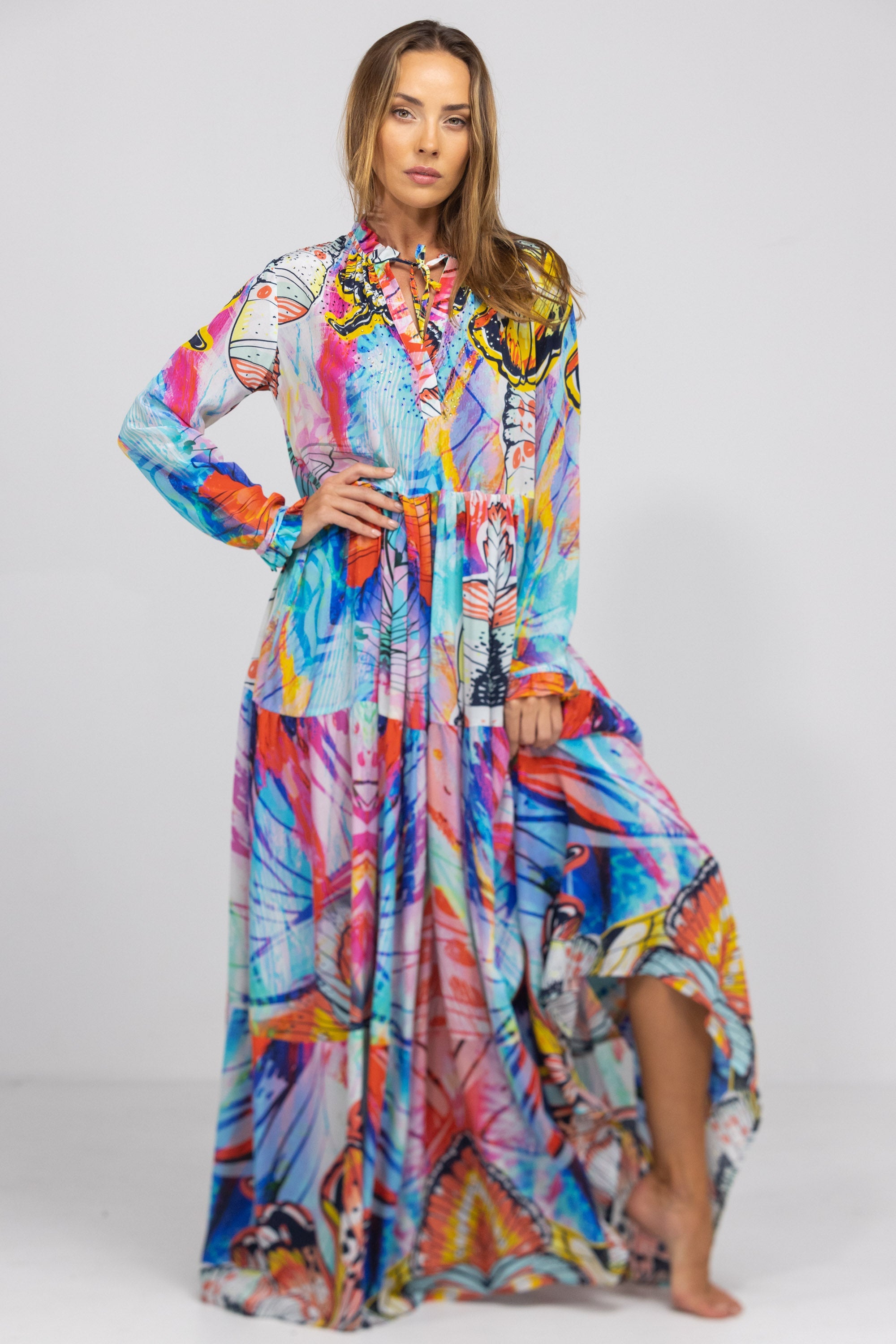CANBERRA - FRONT PLACKET MAXI DRESS