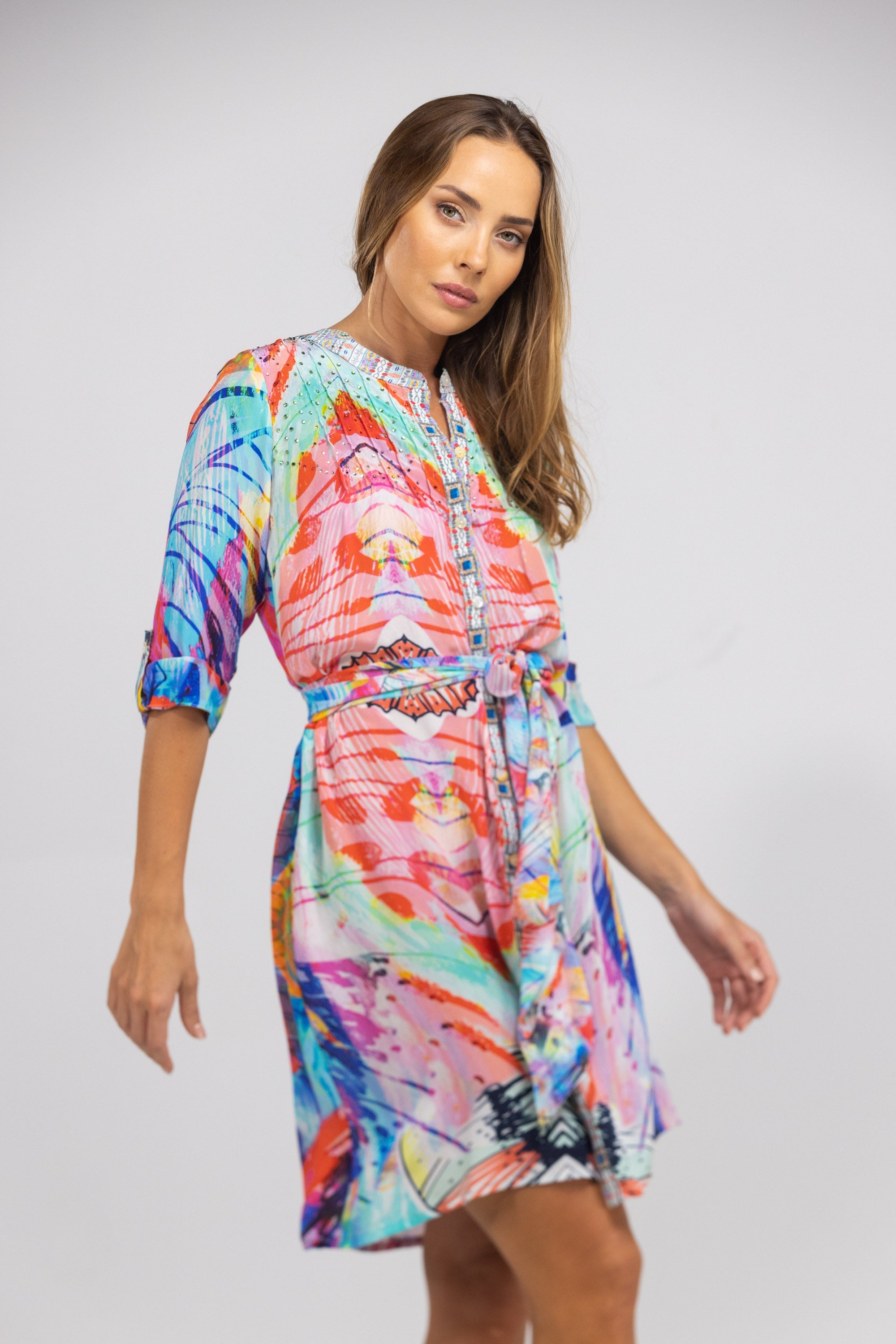CANBERRA - PINTUCKS DRESS