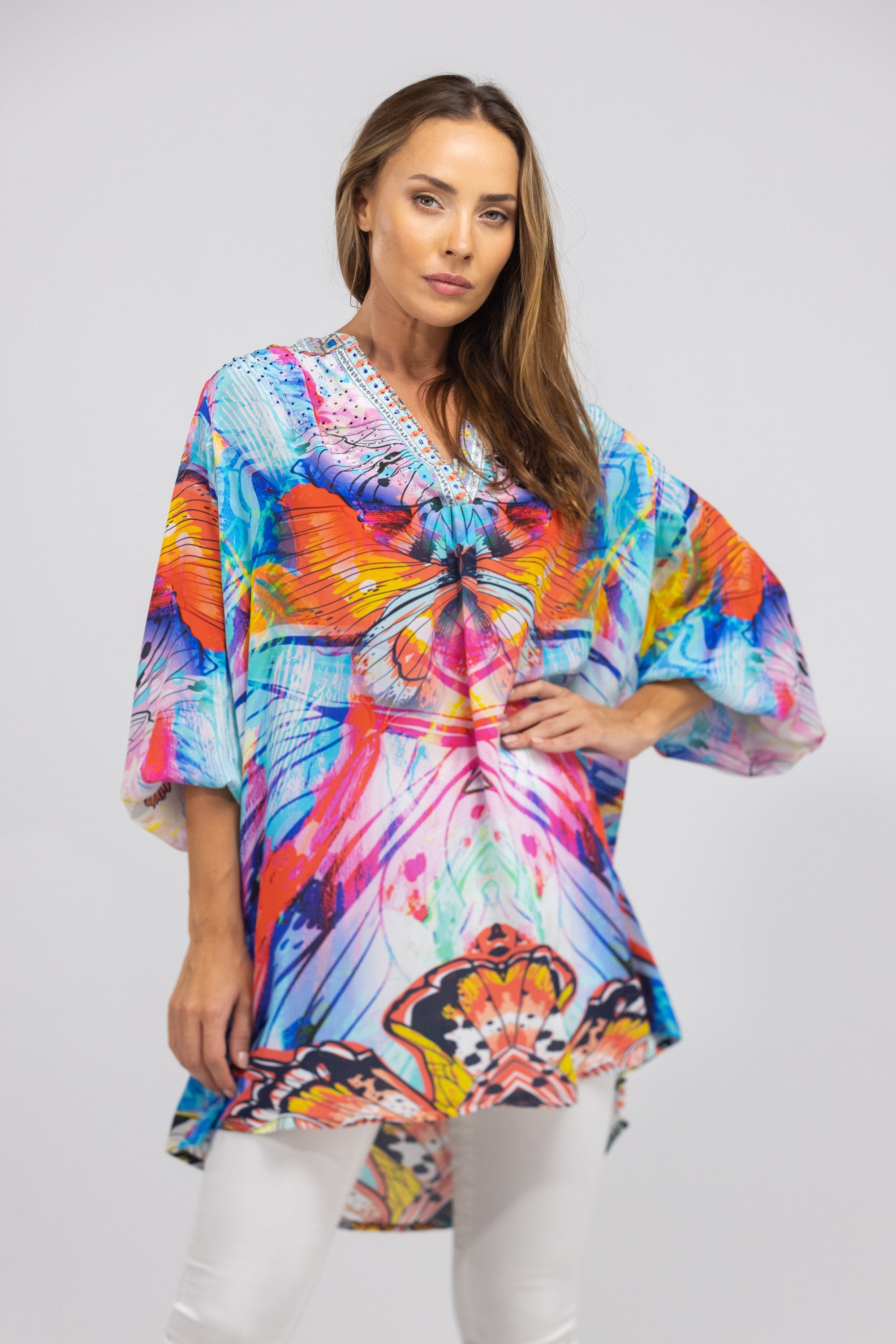 CANBERRA - V NECK DRESS