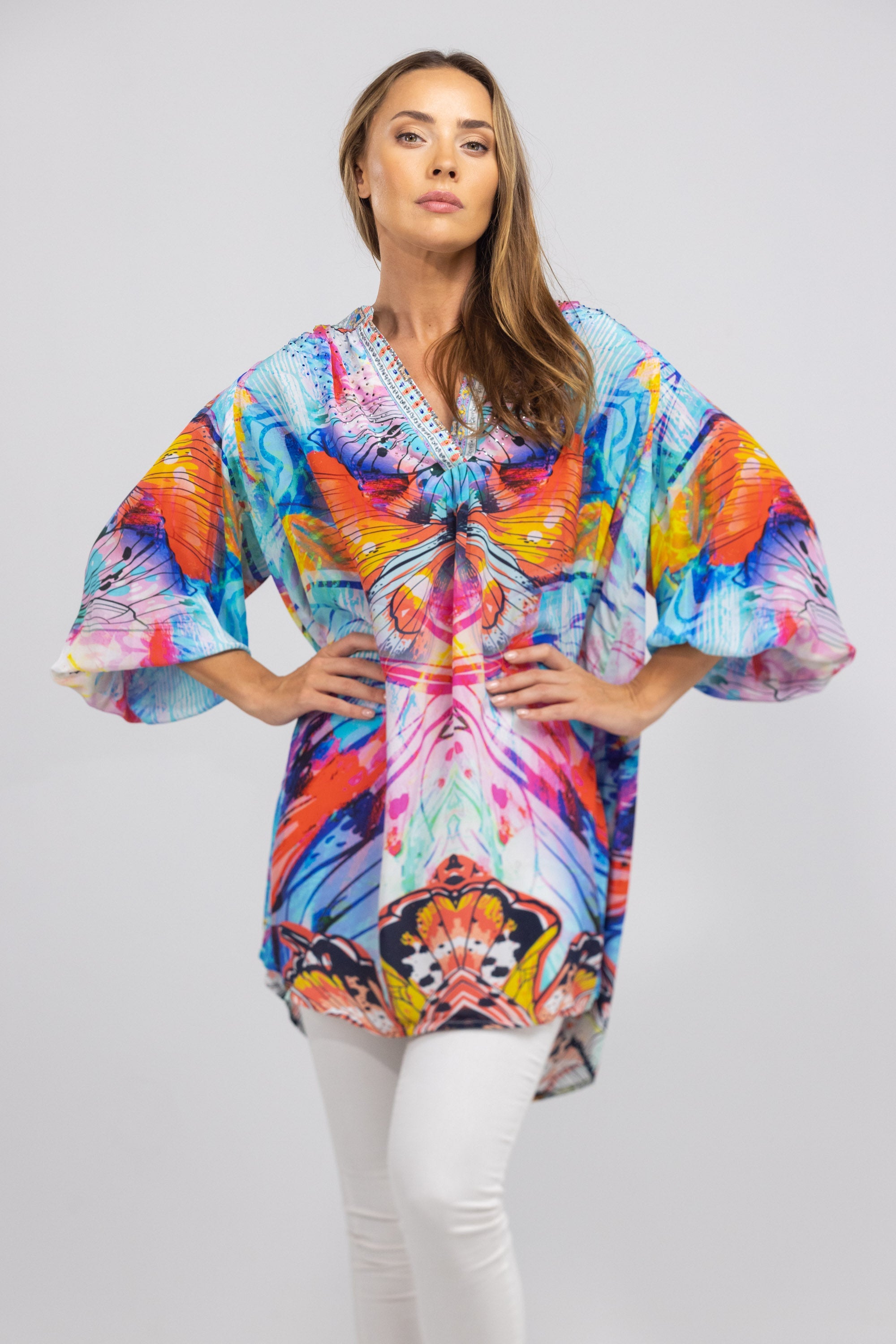 CANBERRA - V NECK DRESS