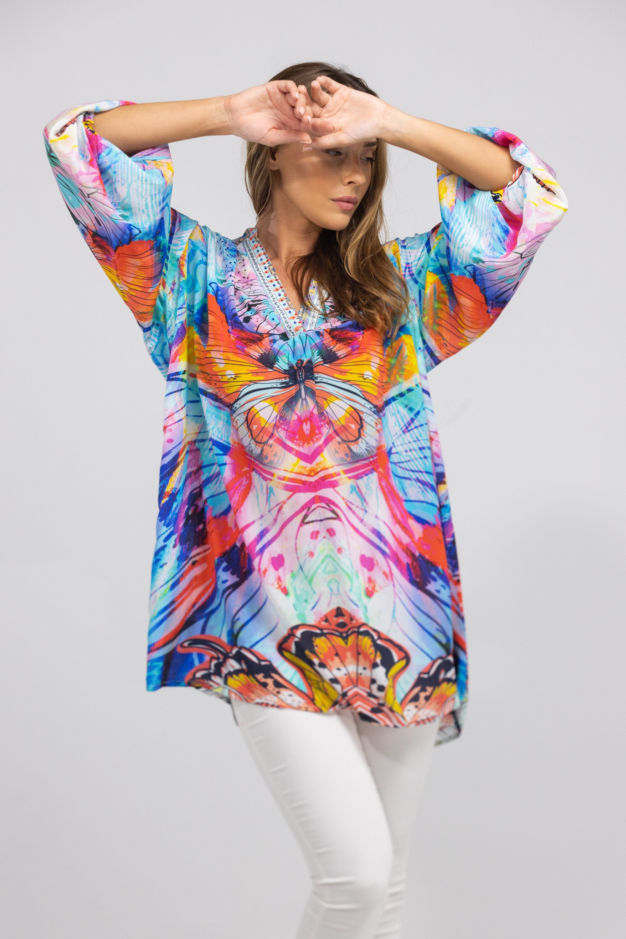 CANBERRA - V NECK DRESS