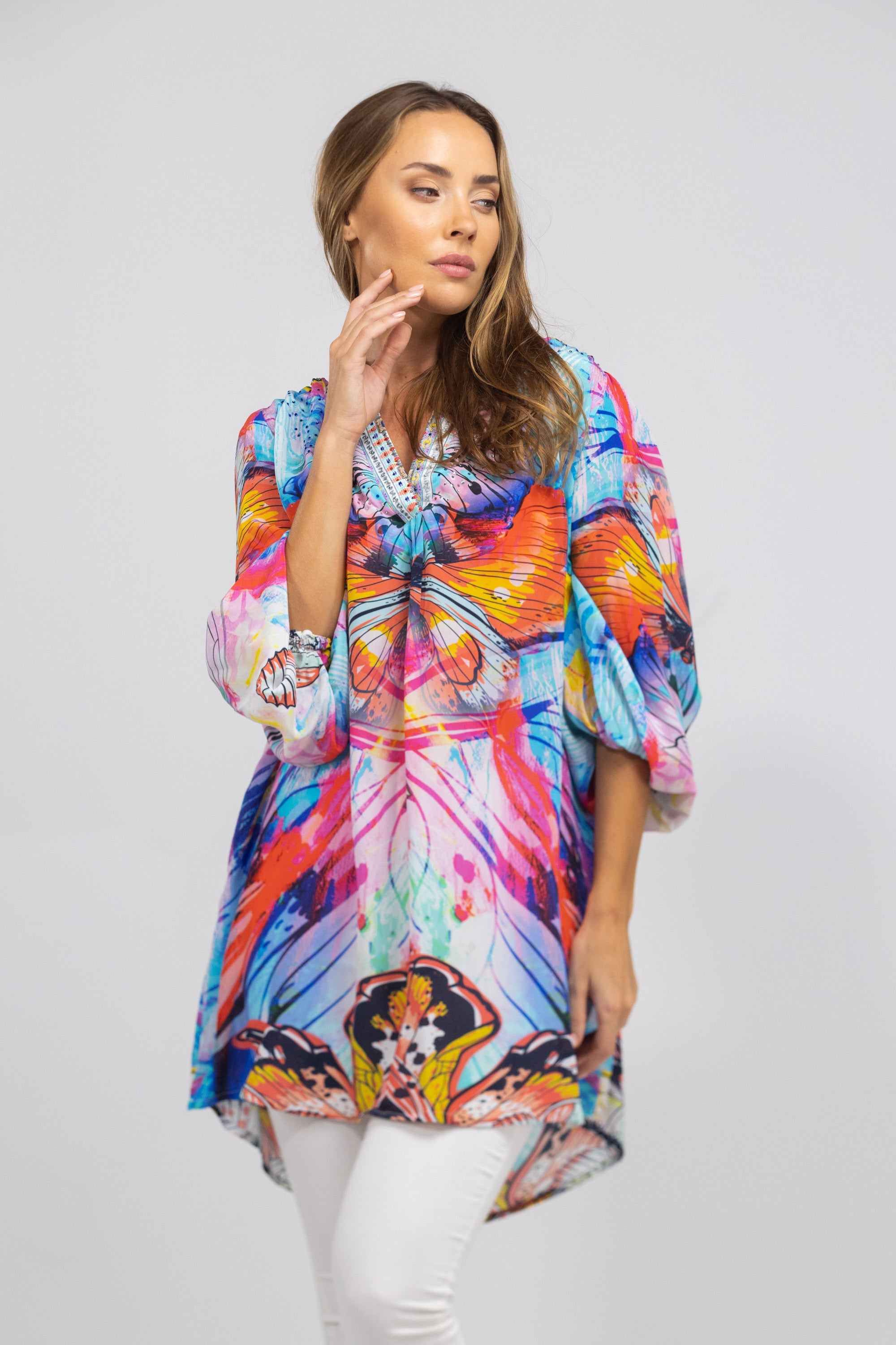CANBERRA - V NECK DRESS