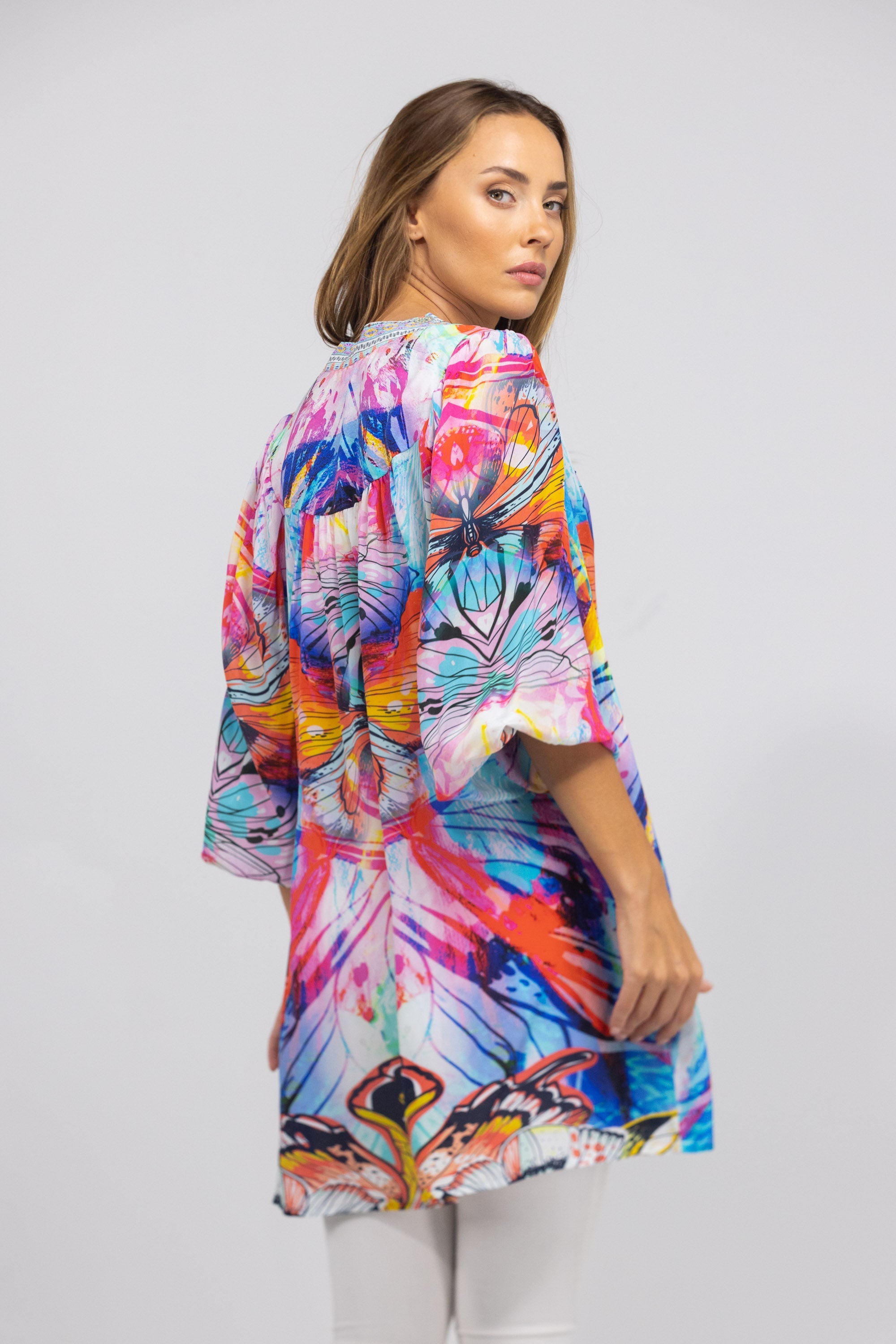 CANBERRA - V NECK DRESS