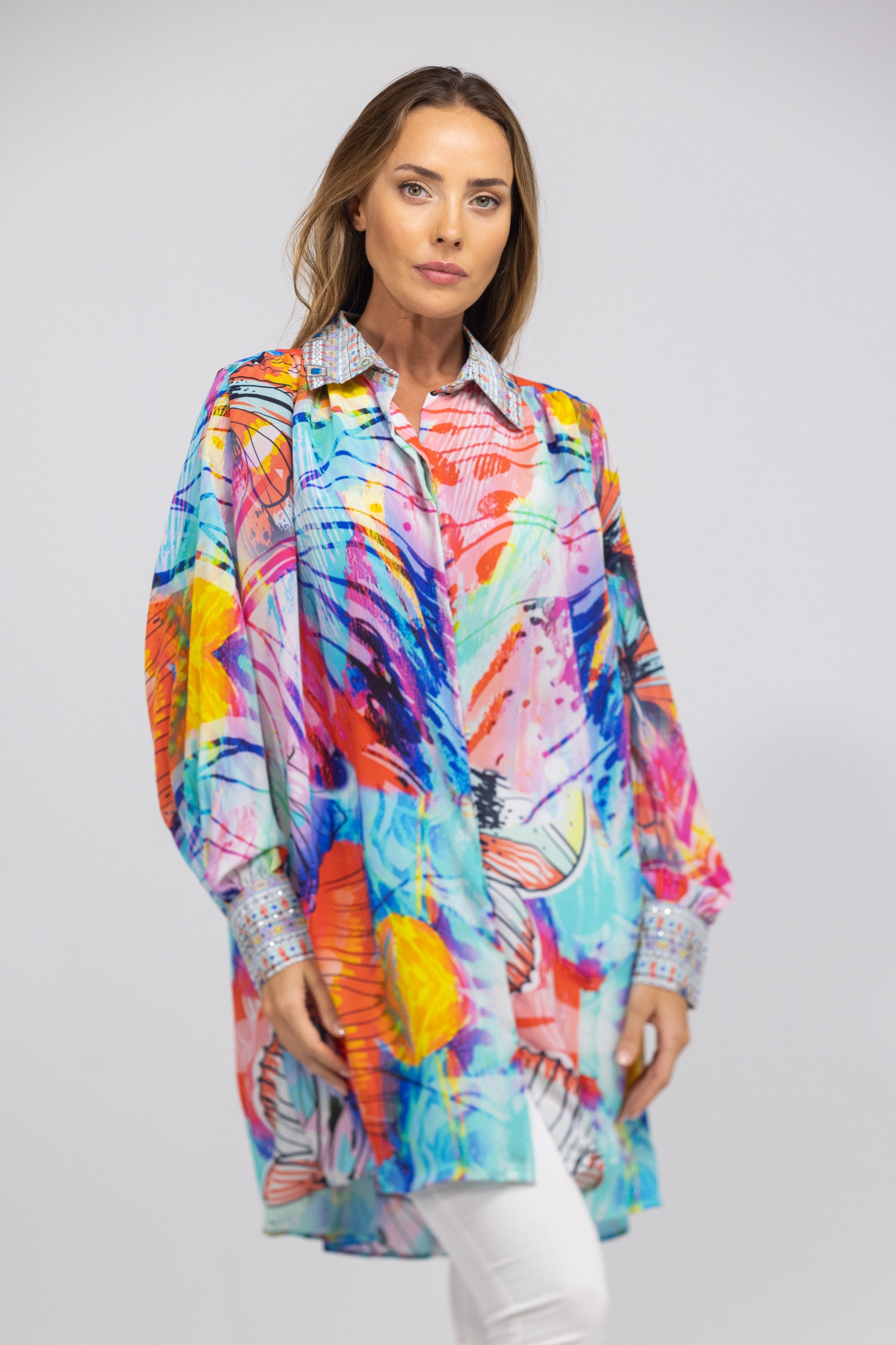 CANBERRA - PUFF SLEEVE DRESS