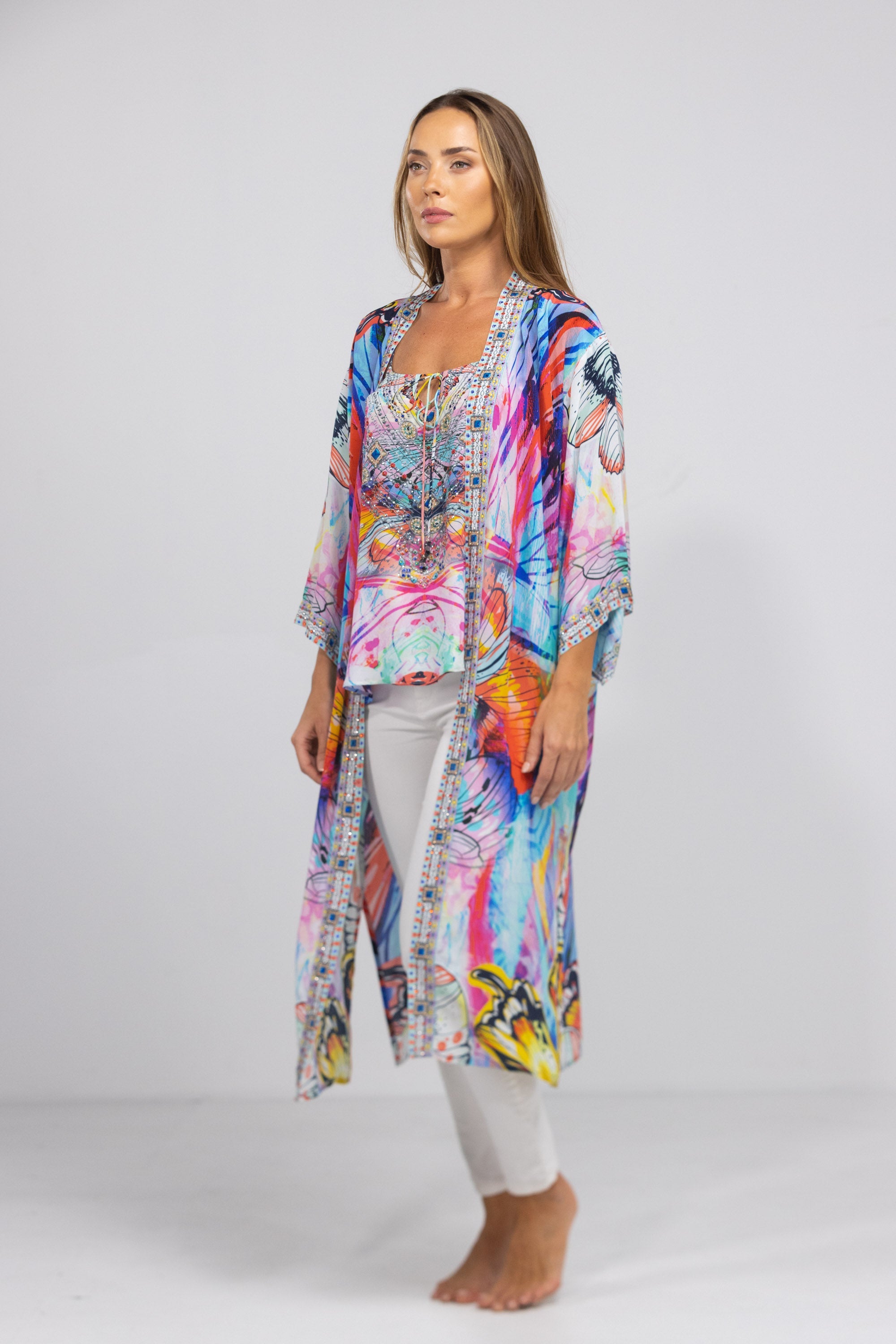 CANBERRA - KIMONO LONG SHRUG