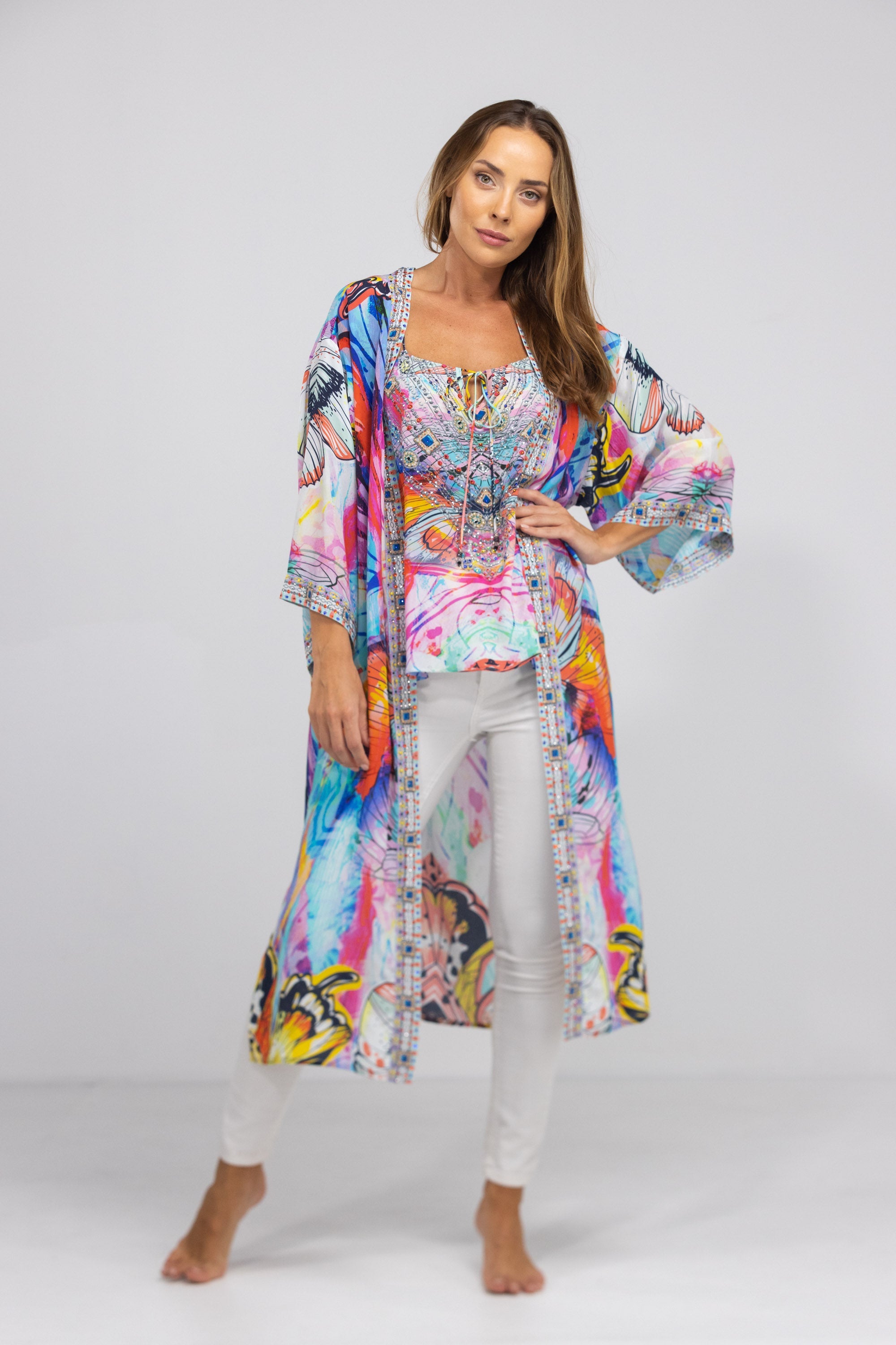 CANBERRA - KIMONO LONG SHRUG