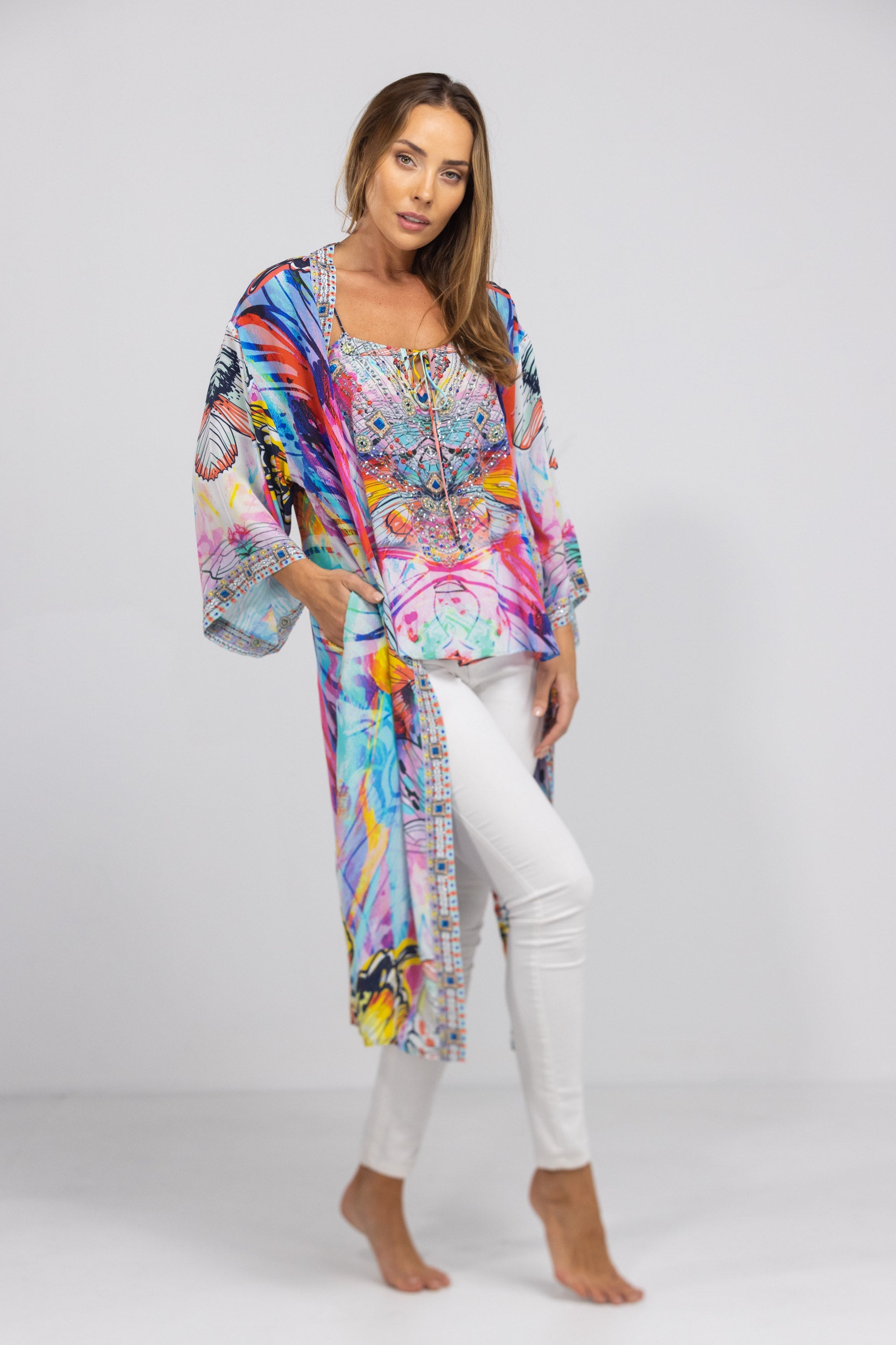 CANBERRA - KIMONO LONG SHRUG