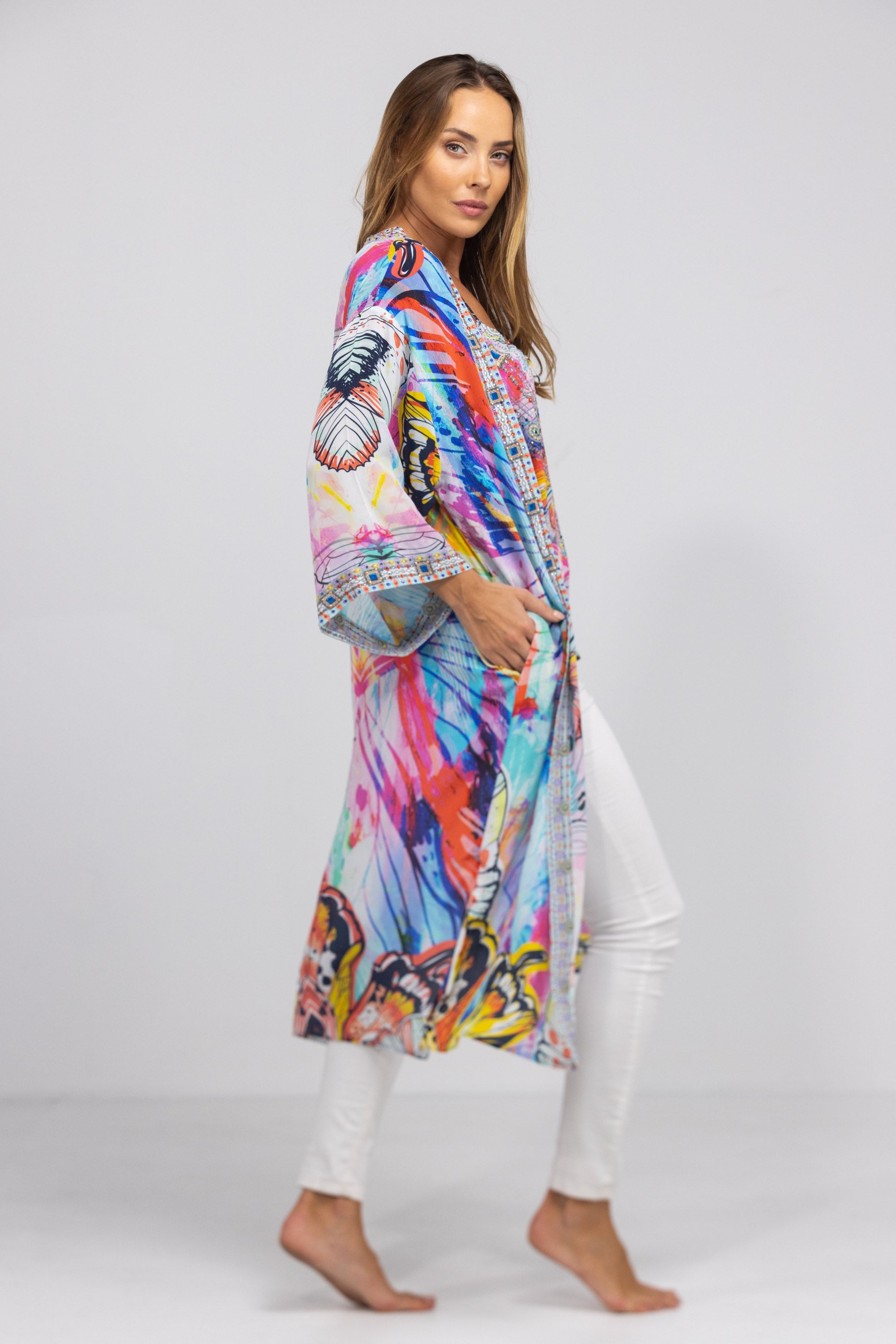 CANBERRA - KIMONO LONG SHRUG