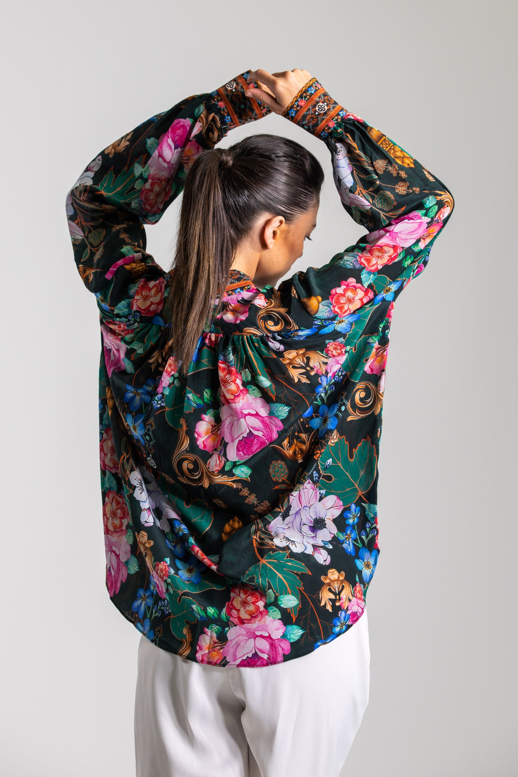 MIRAMARE GARDEN - PUFF SLEEVE SHIRT