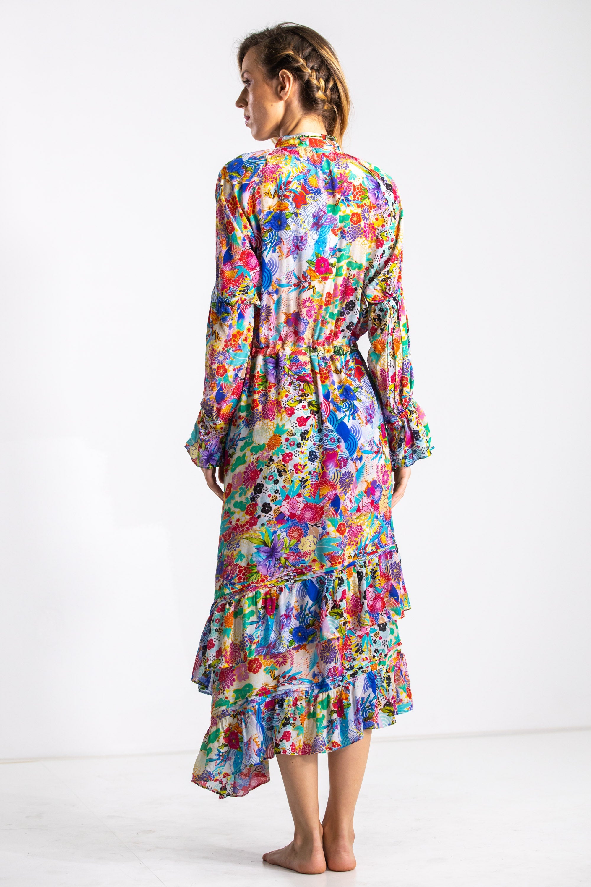 BOBOLI GARDENIA - UNEVEN HEM DRESS