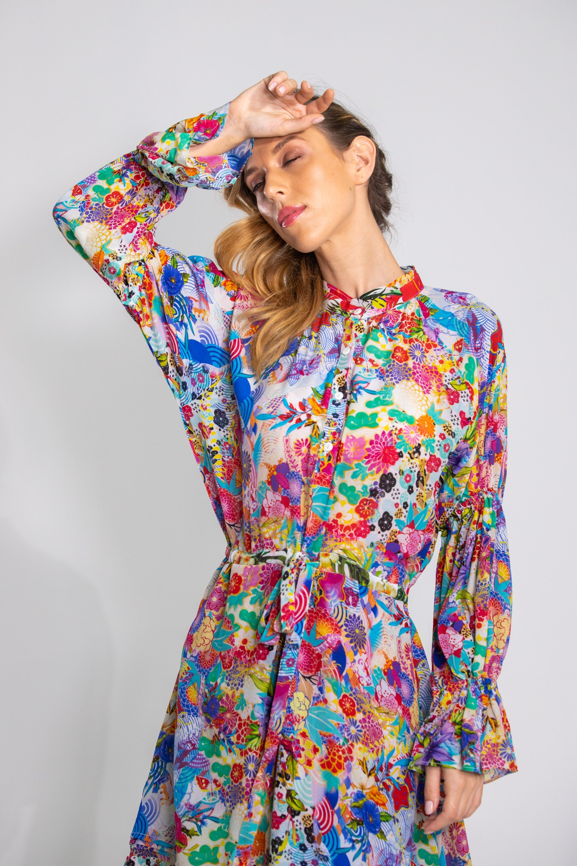 BOBOLI GARDENIA - UNEVEN HEM DRESS