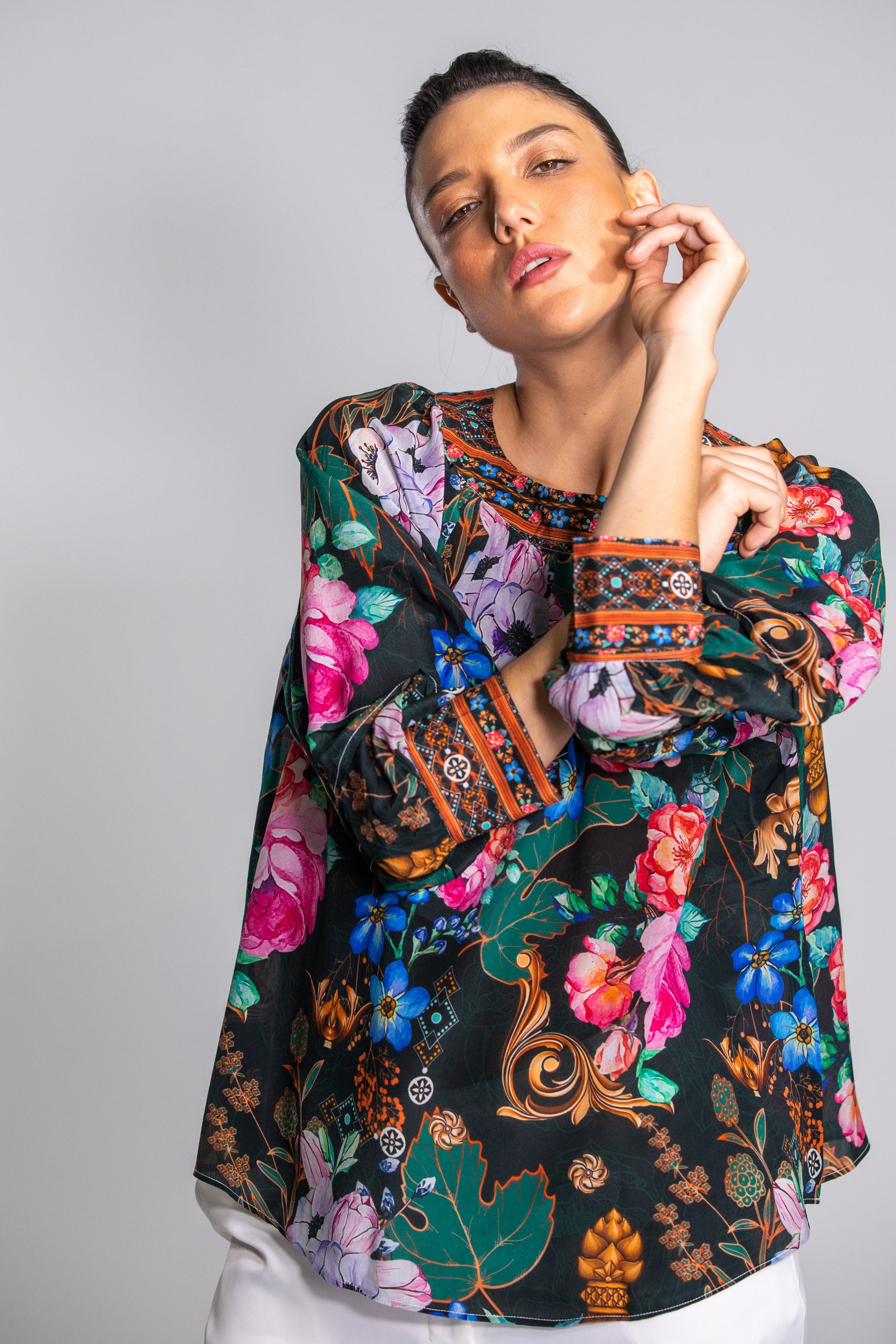 MIRAMARE GARDEN - BOATNECK TOP