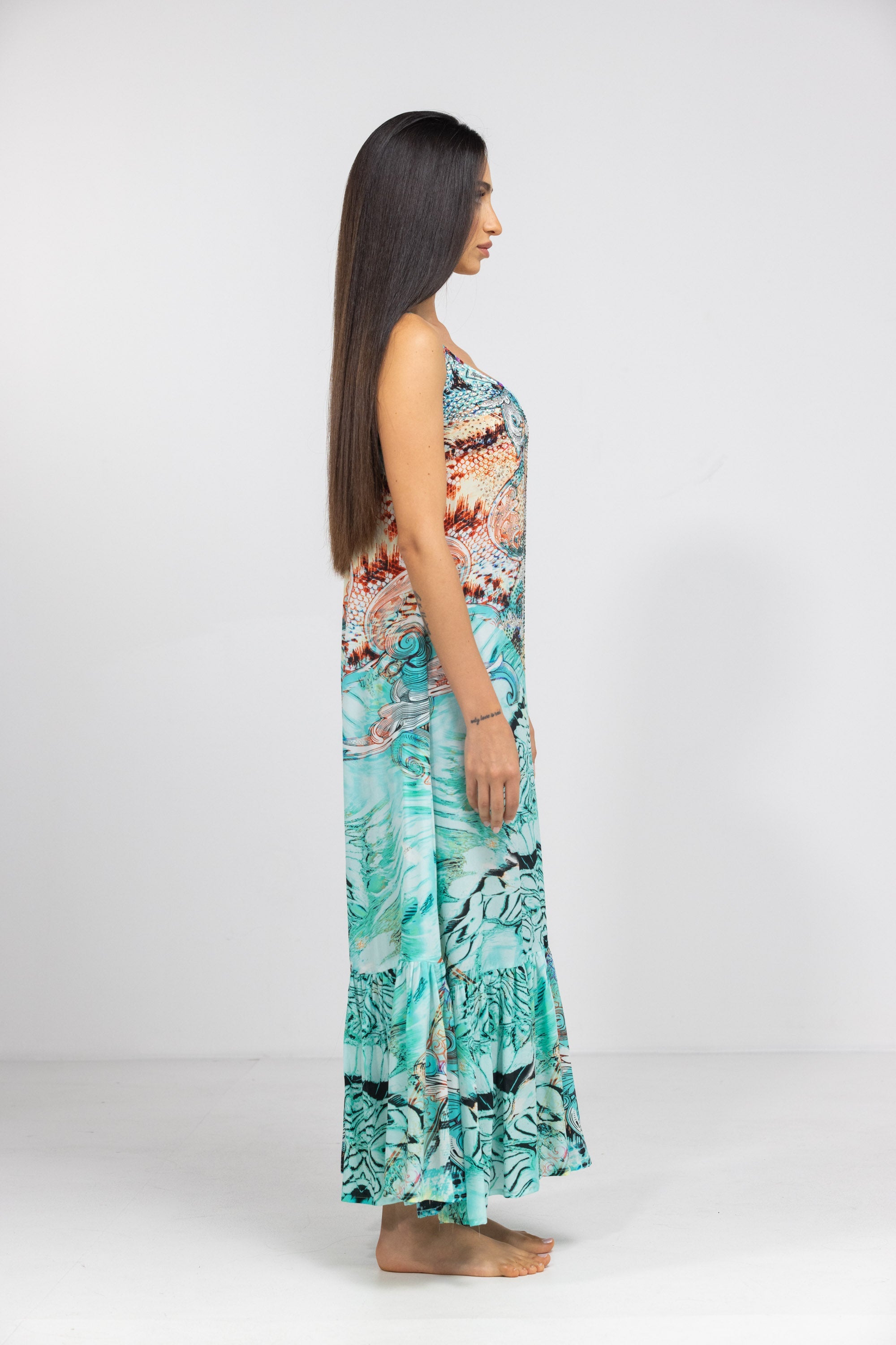 GOLDCOAST - FRILL STRAP MAXI