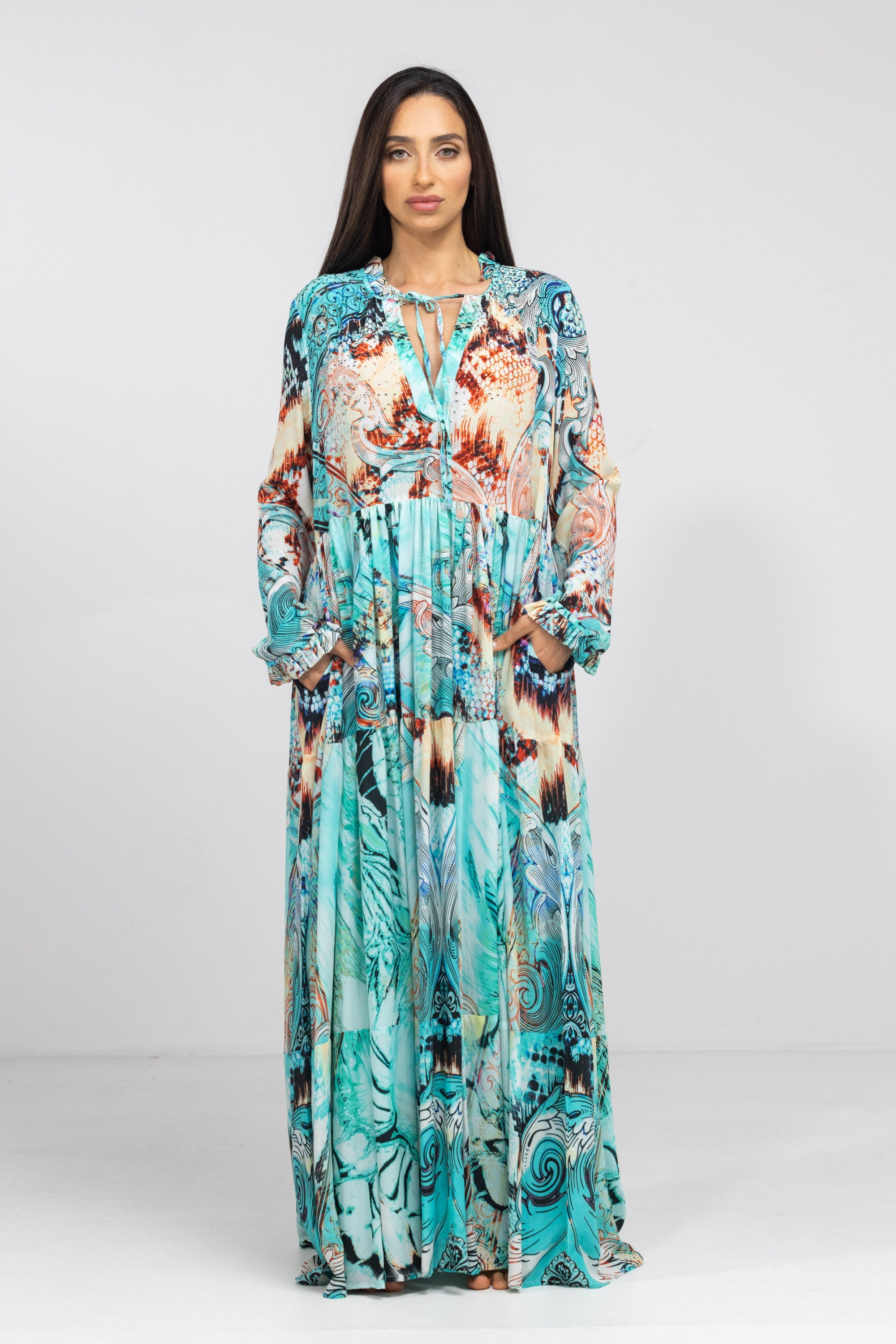 GOLDCOAST - FRONT PLACKET MAXI DRESS