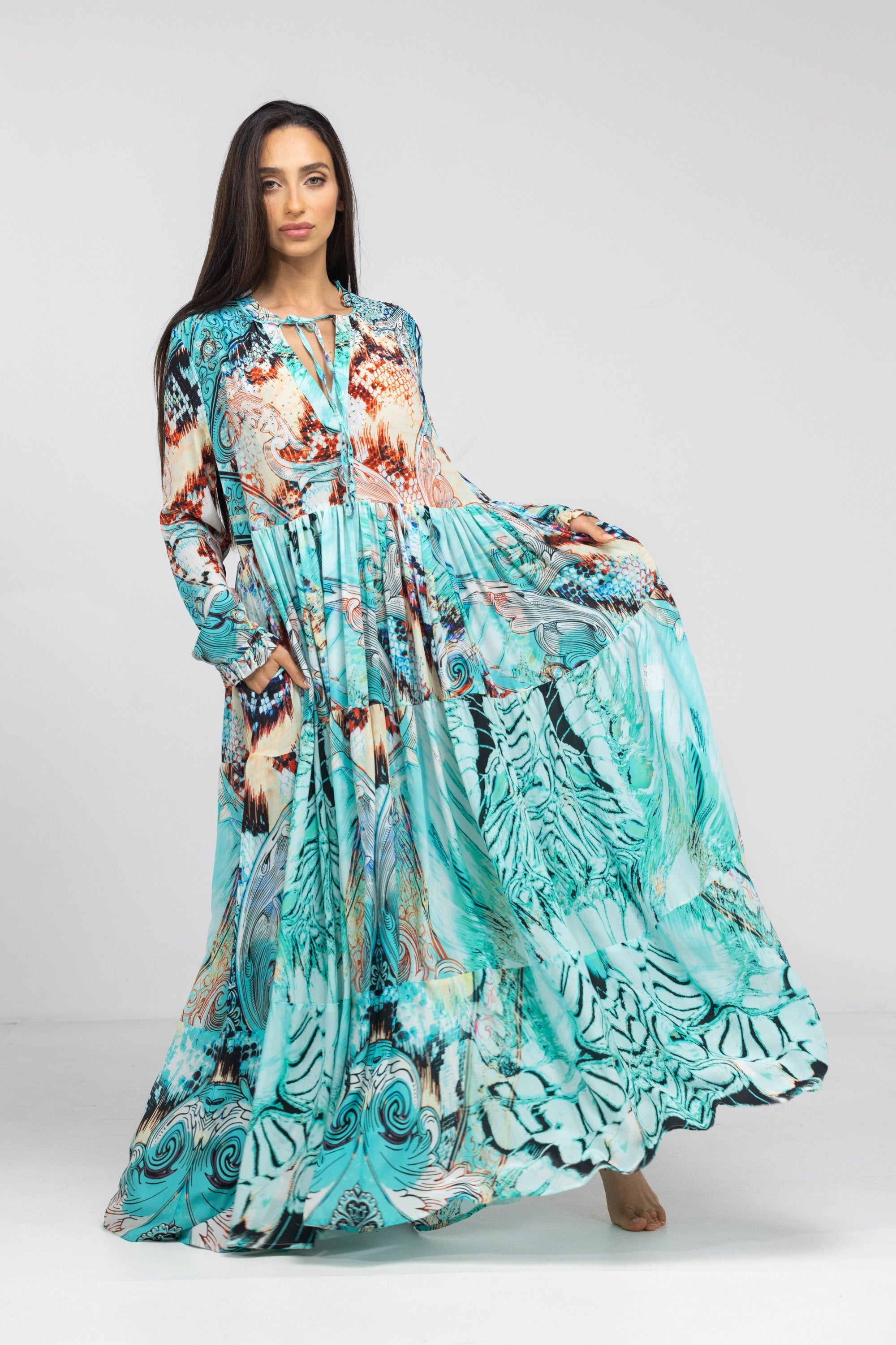 GOLDCOAST - FRONT PLACKET MAXI DRESS