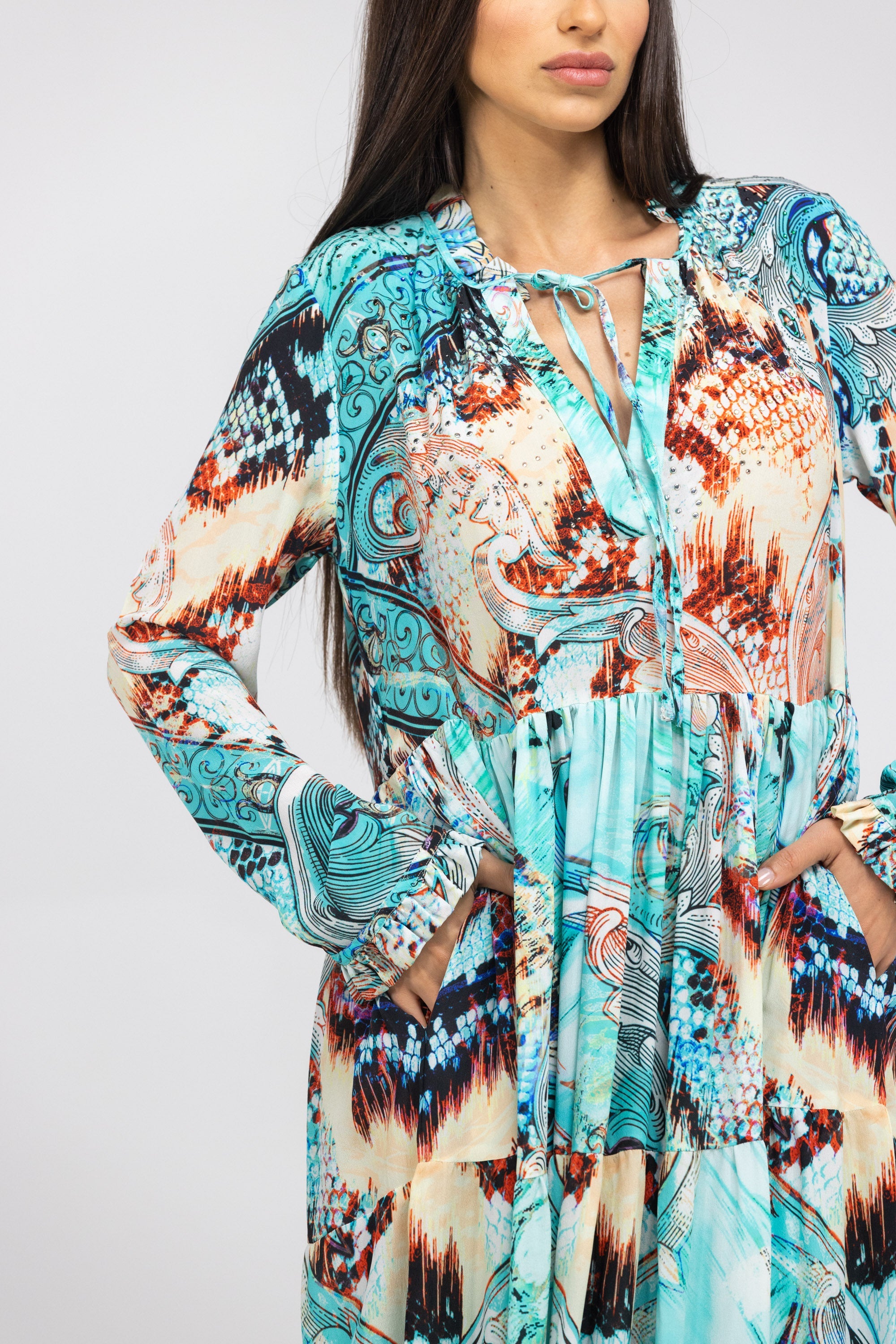 GOLDCOAST - FRONT PLACKET MAXI DRESS