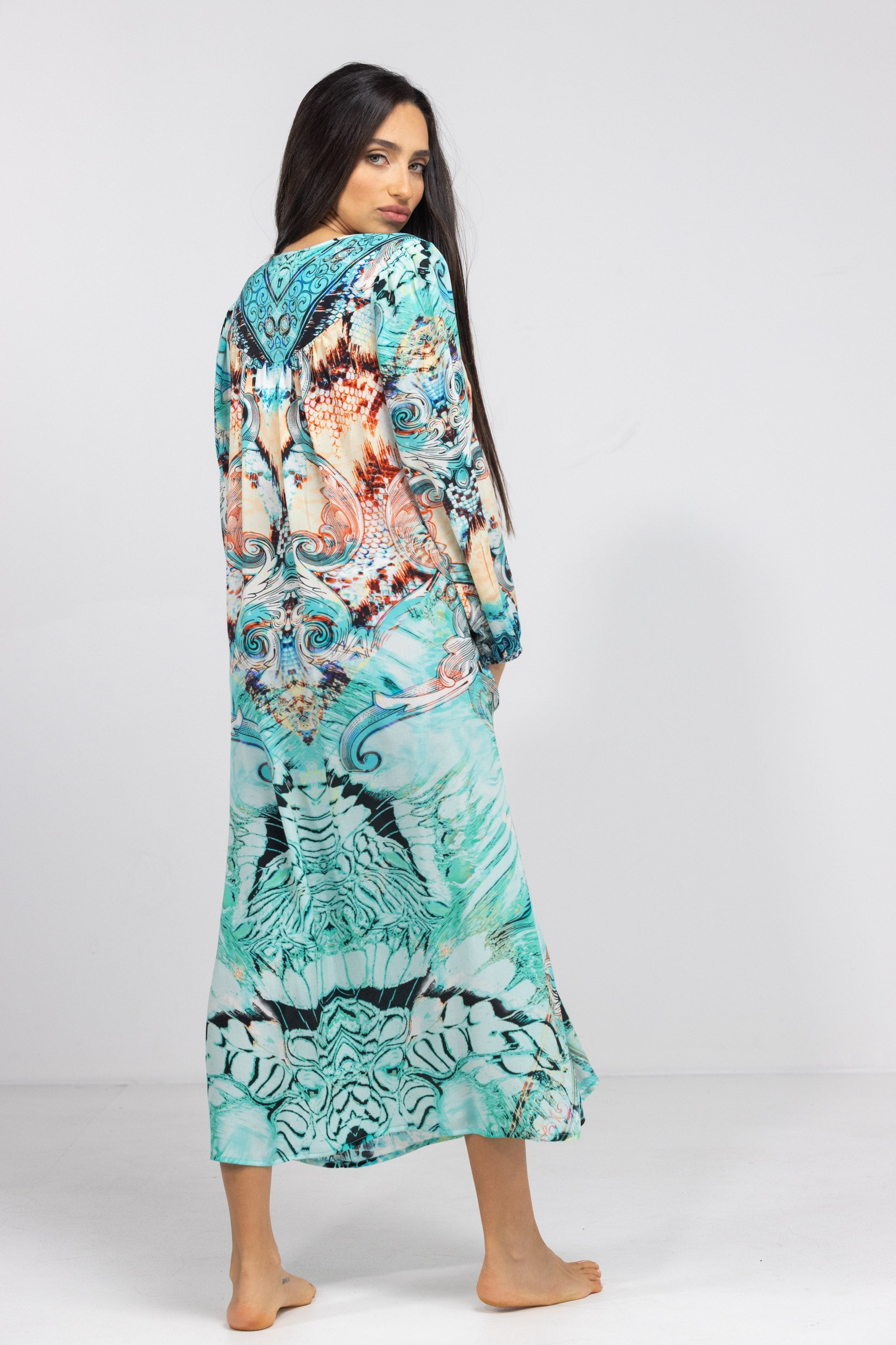 GOLDCOAST - V NECK DRESS LONG