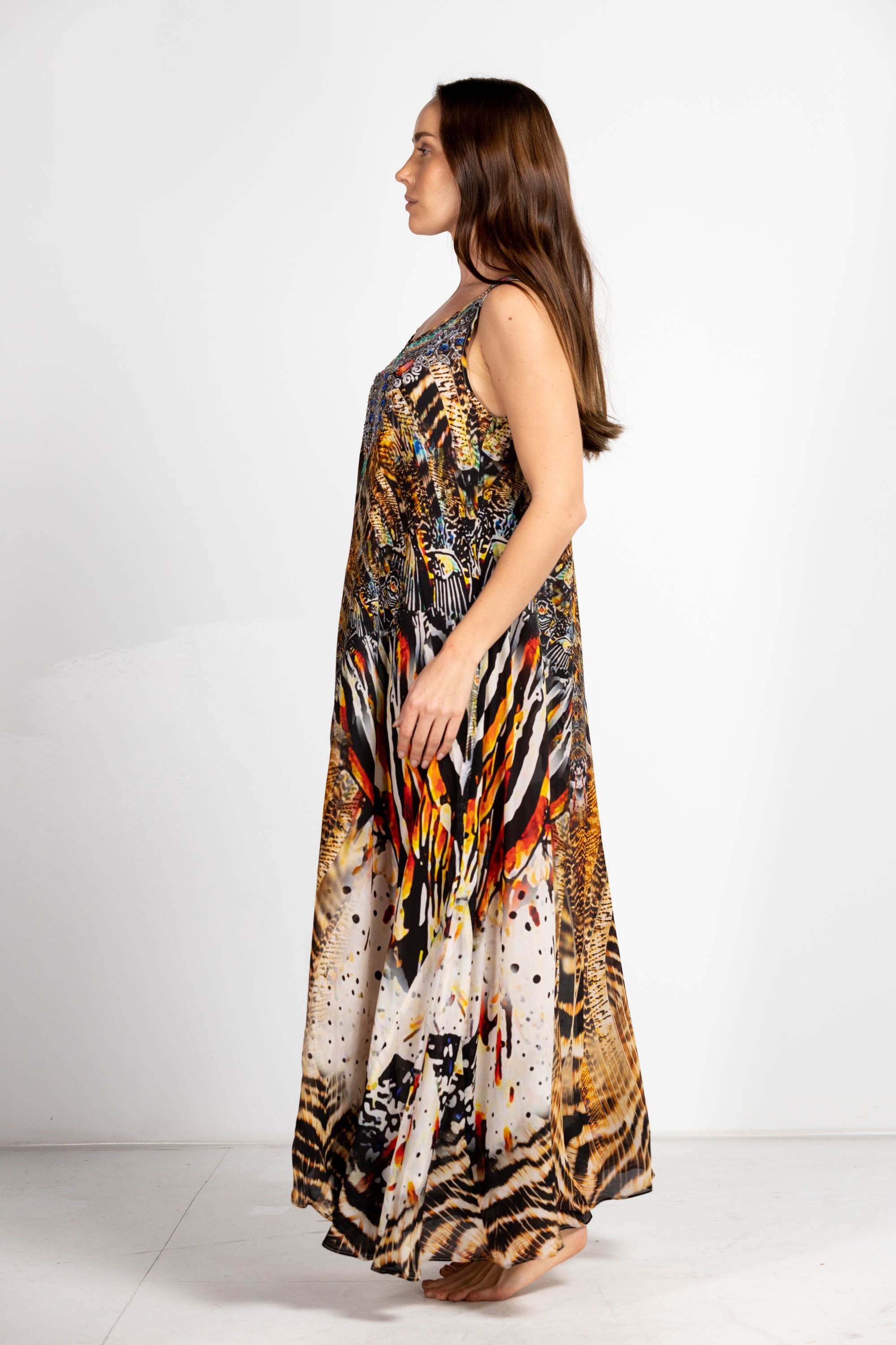 GOLDEN EAGLE - FLOWING MAXI DRESS