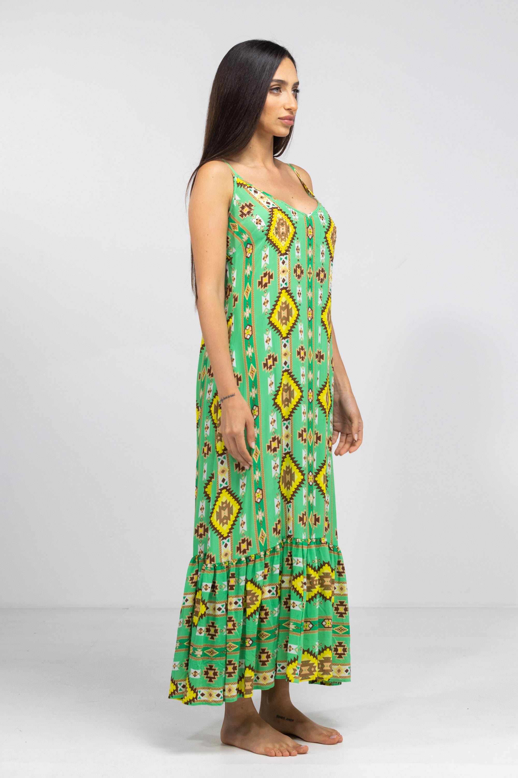 MELBOURNE - FRILL STRAP MAXI