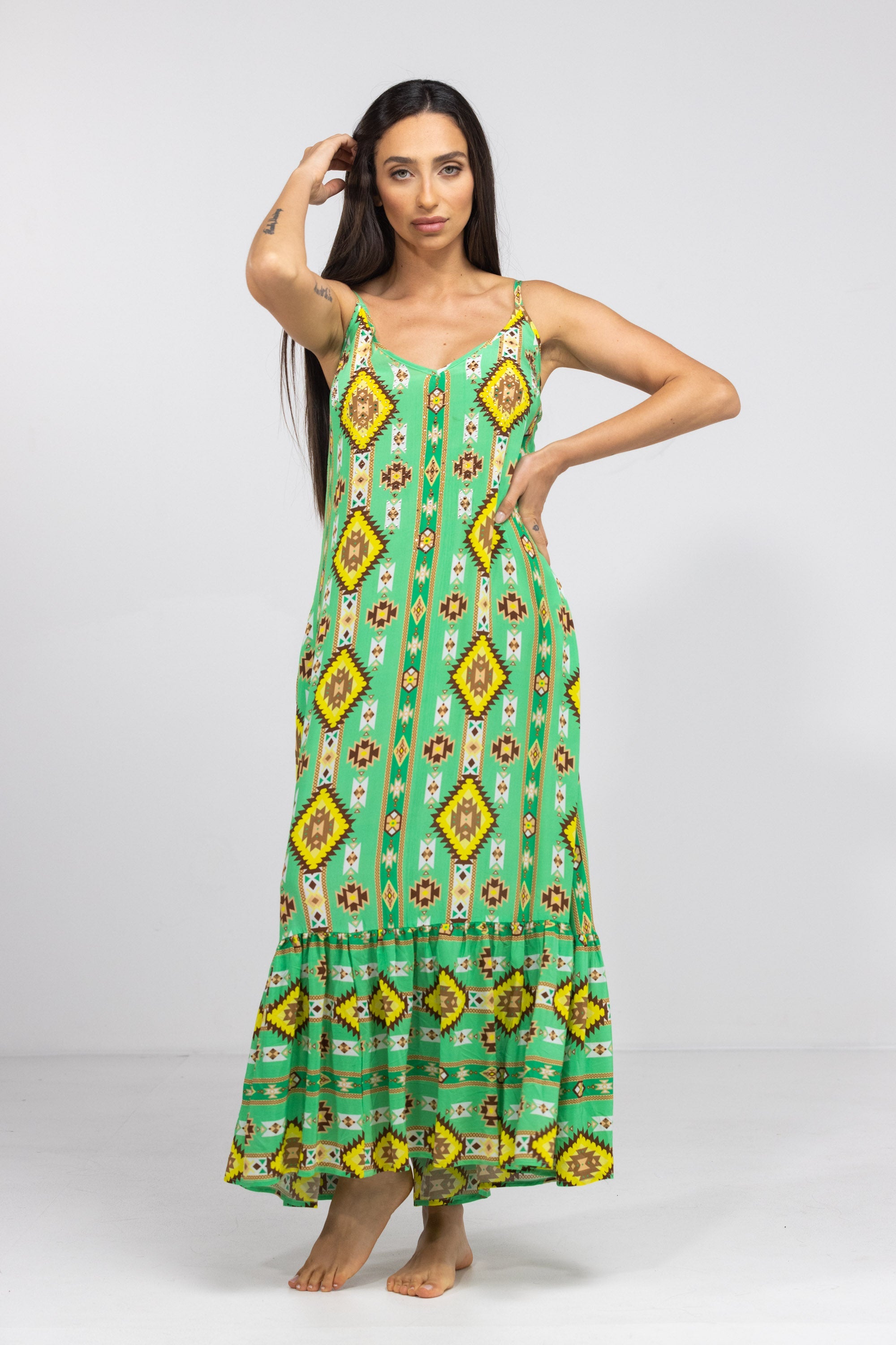 MELBOURNE - FRILL STRAP MAXI