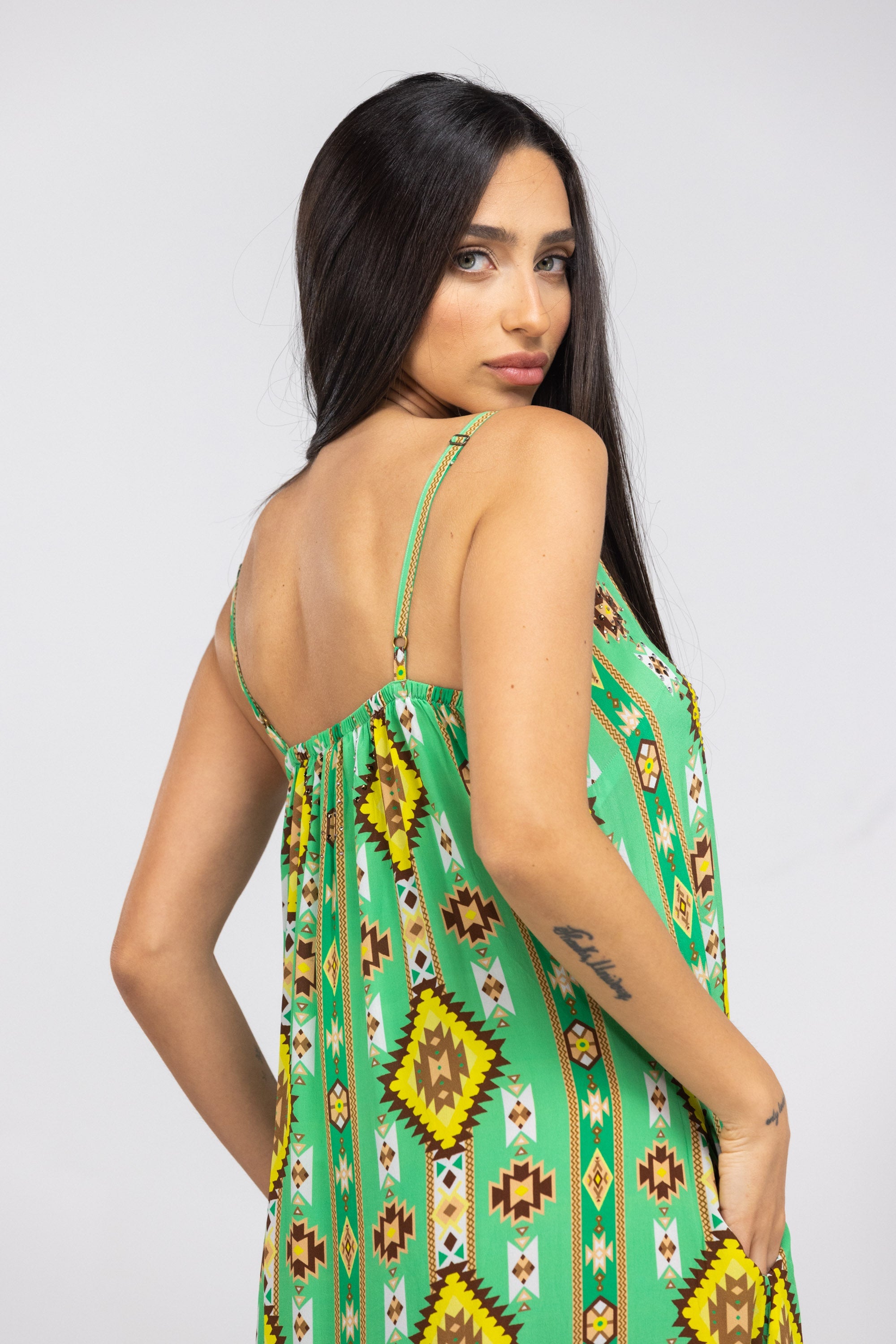 MELBOURNE - FRILL STRAP MAXI