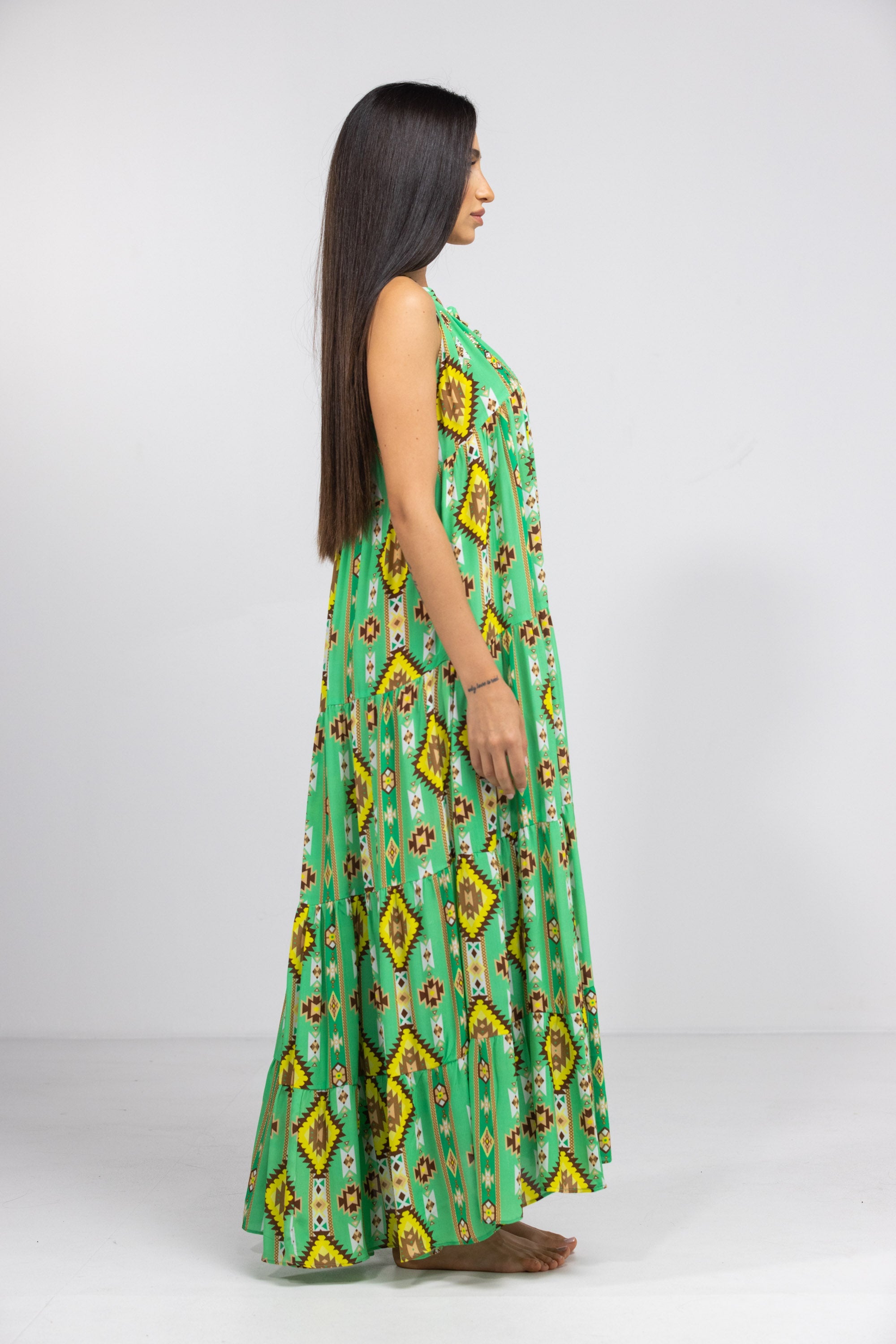 MELBOURNE - FRILL ARMHOLE MAXIDRESS